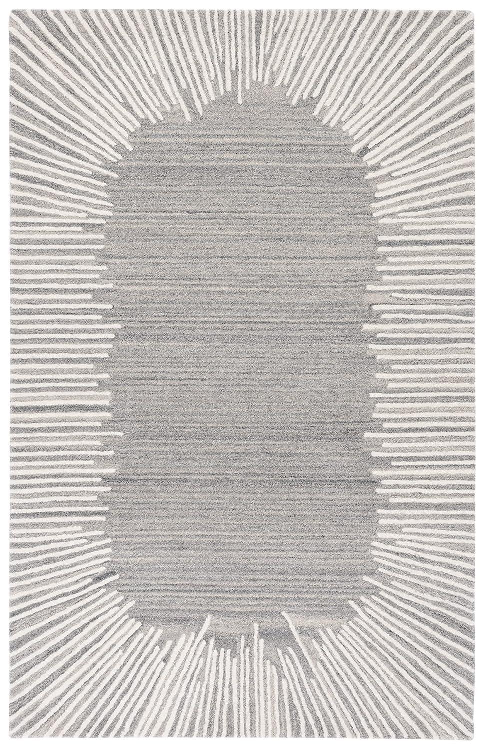 Fifth Avenue FTV129 Hand Tufted Indoor Accent Rug - Grey/Ivory - 3'x5' - Safavieh