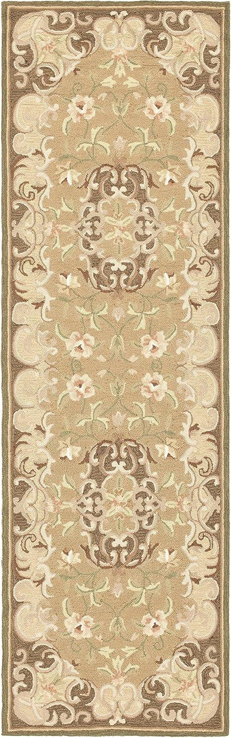 SAFAVIEH Easy Care Mirjana Oriental Runner Rug, Beige/Brown, 2'6" x 10'