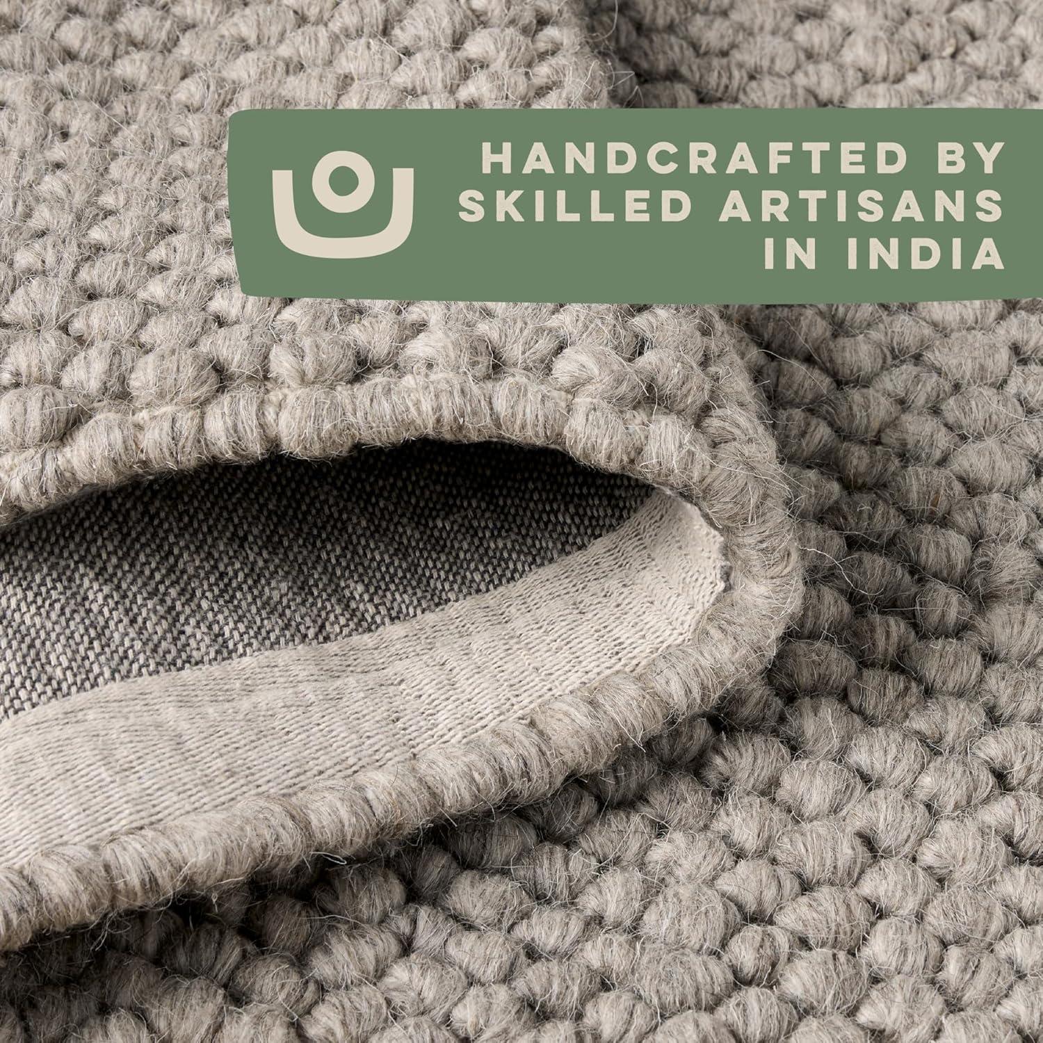 Town & Country Terra Olea Bubble Texture Handcrafted Area Rug Brown