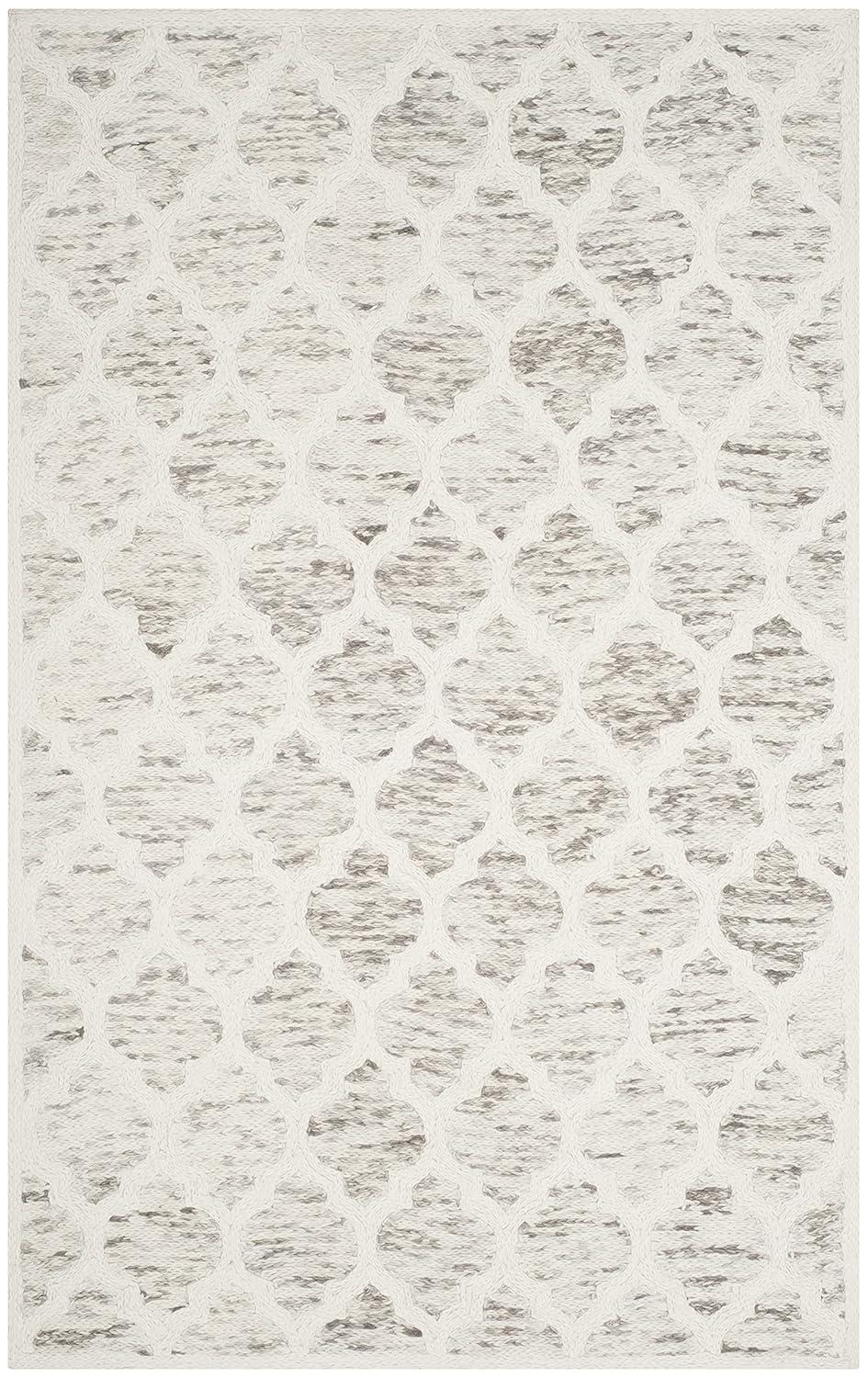 Himalaya HIM121 Hand Loomed Area Rug - Grey/Ivory - 5'x8' - Safavieh.