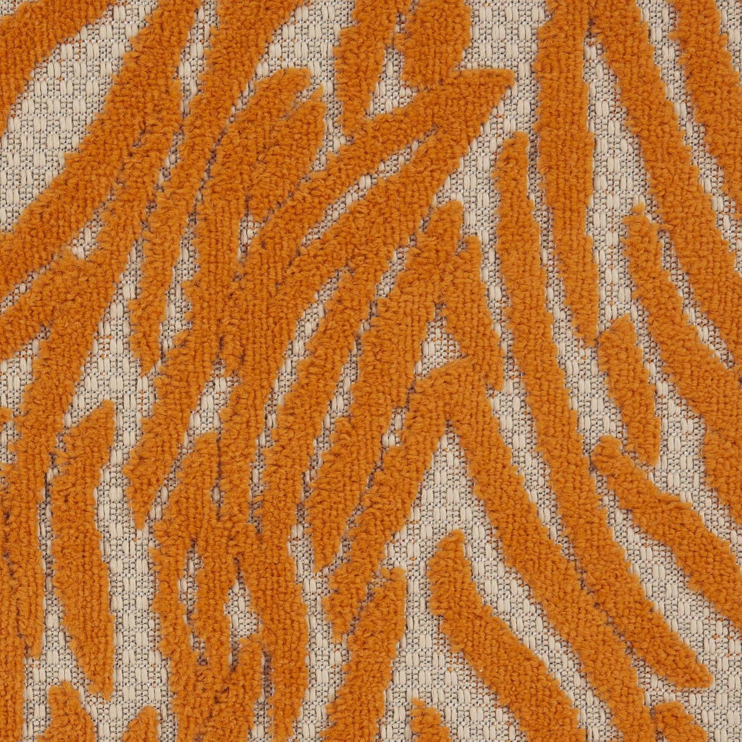 Nourison Aloha Vibrant Zebra Indoor/Outdoor Area Rug Orange 2'8" x 4'