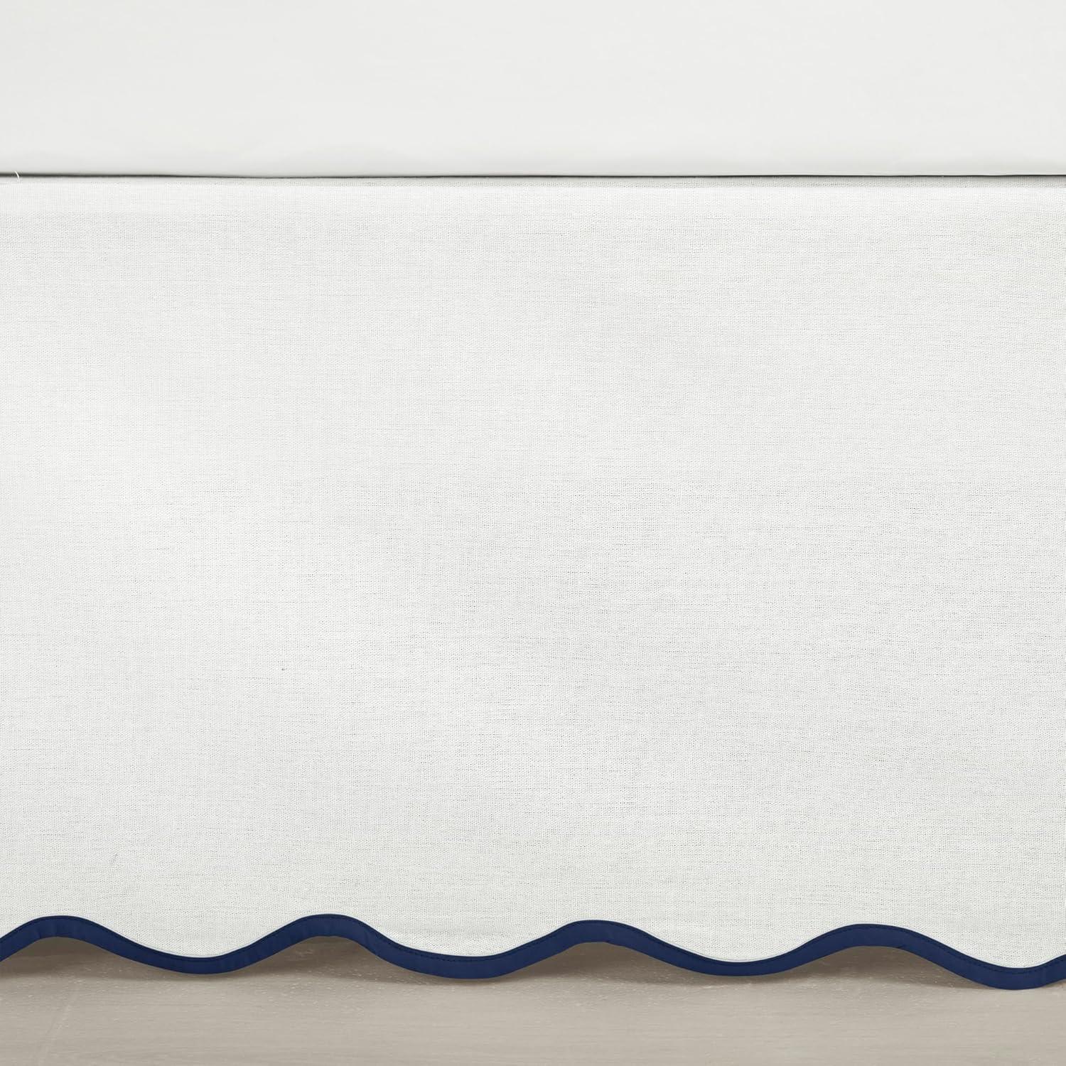 Lush Decor Coastal Chic Scallop Wrap Around Bed Skirt