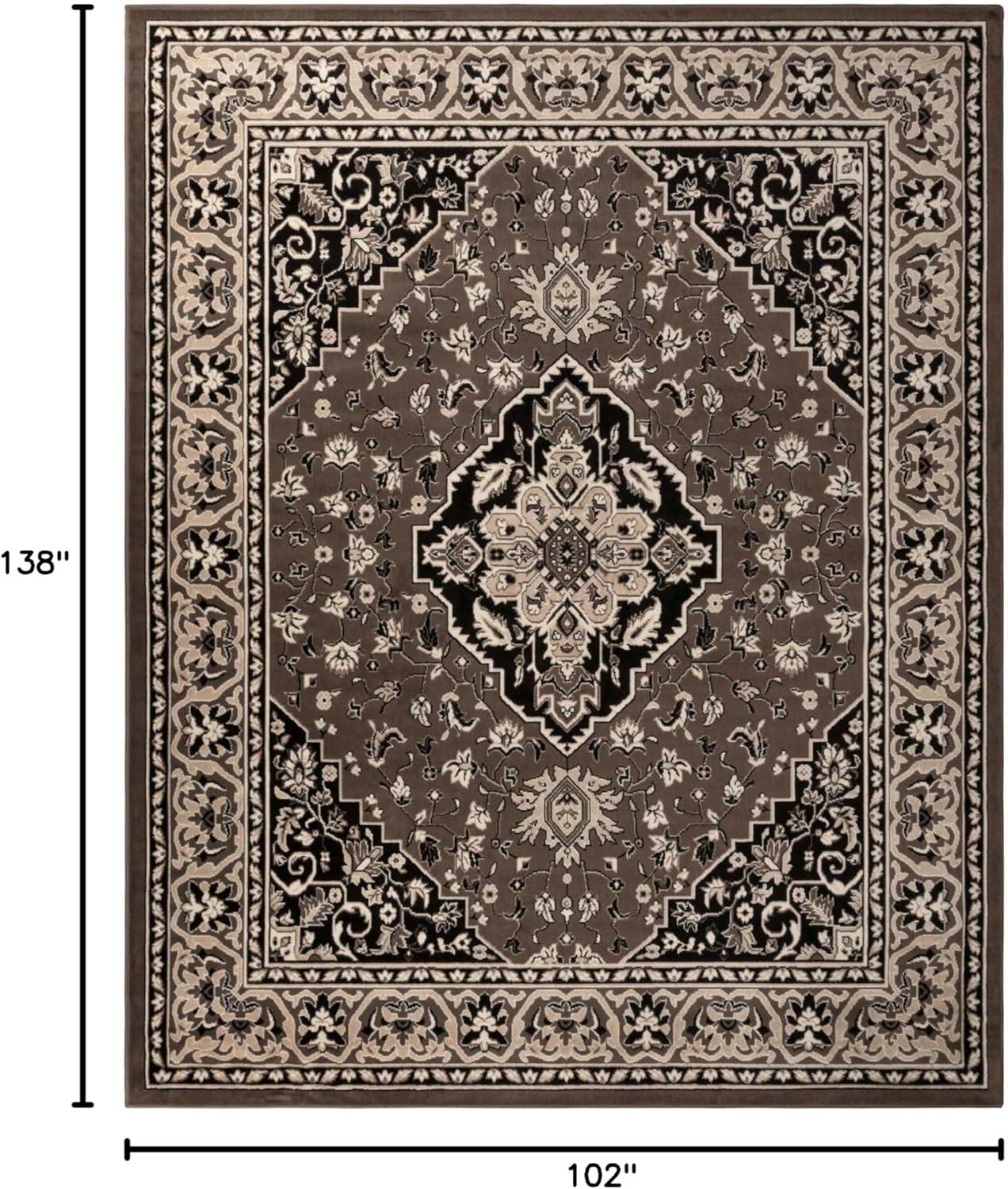 Superior Glendale Oriental Medallion Indoor Area Rug, 8'6"x11'6", Brown