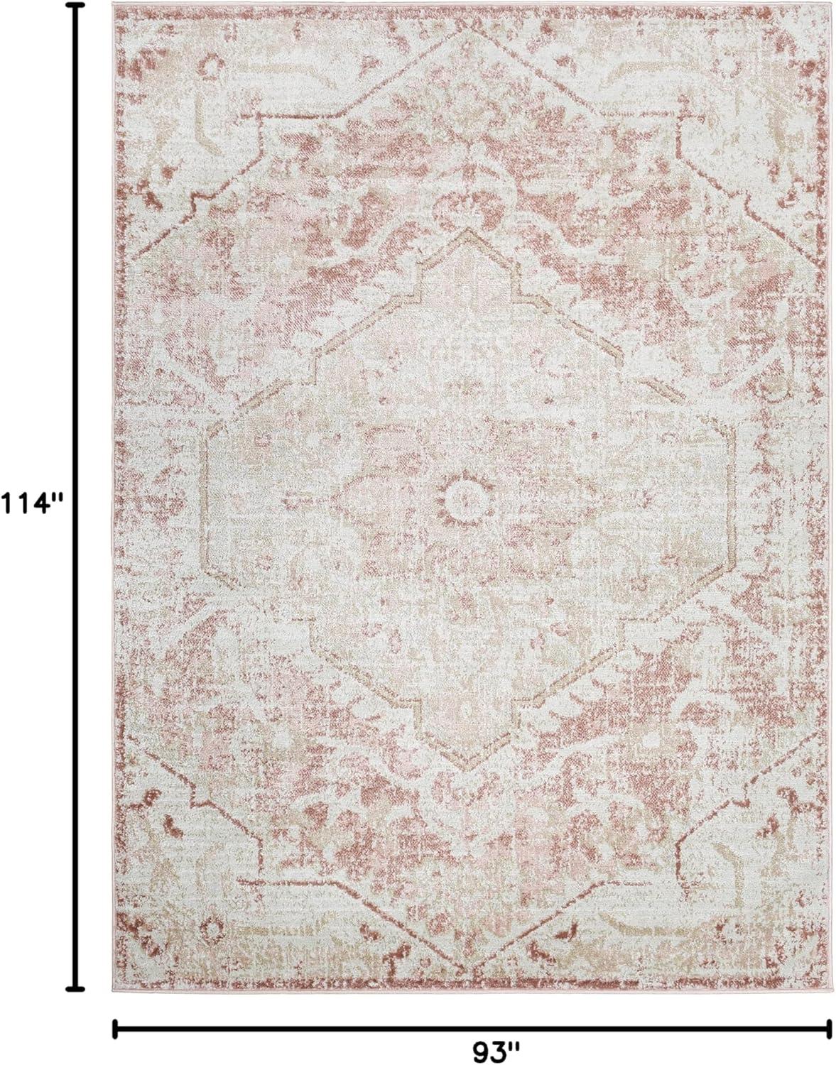 Mark & Day Baflo 7'9"x9'6" Rectangle Woven Indoor Area Rugs Blush
