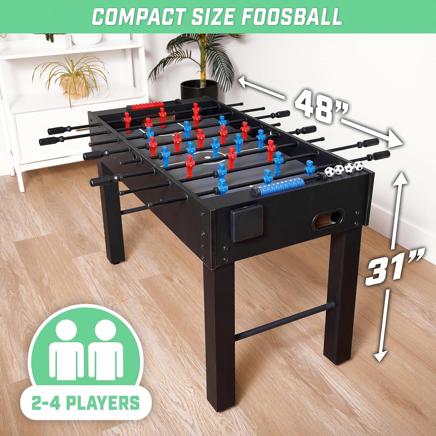 Gosports 48" Game Room Size Foosball Table - Includes 4 Balls And 2 Cup Holders