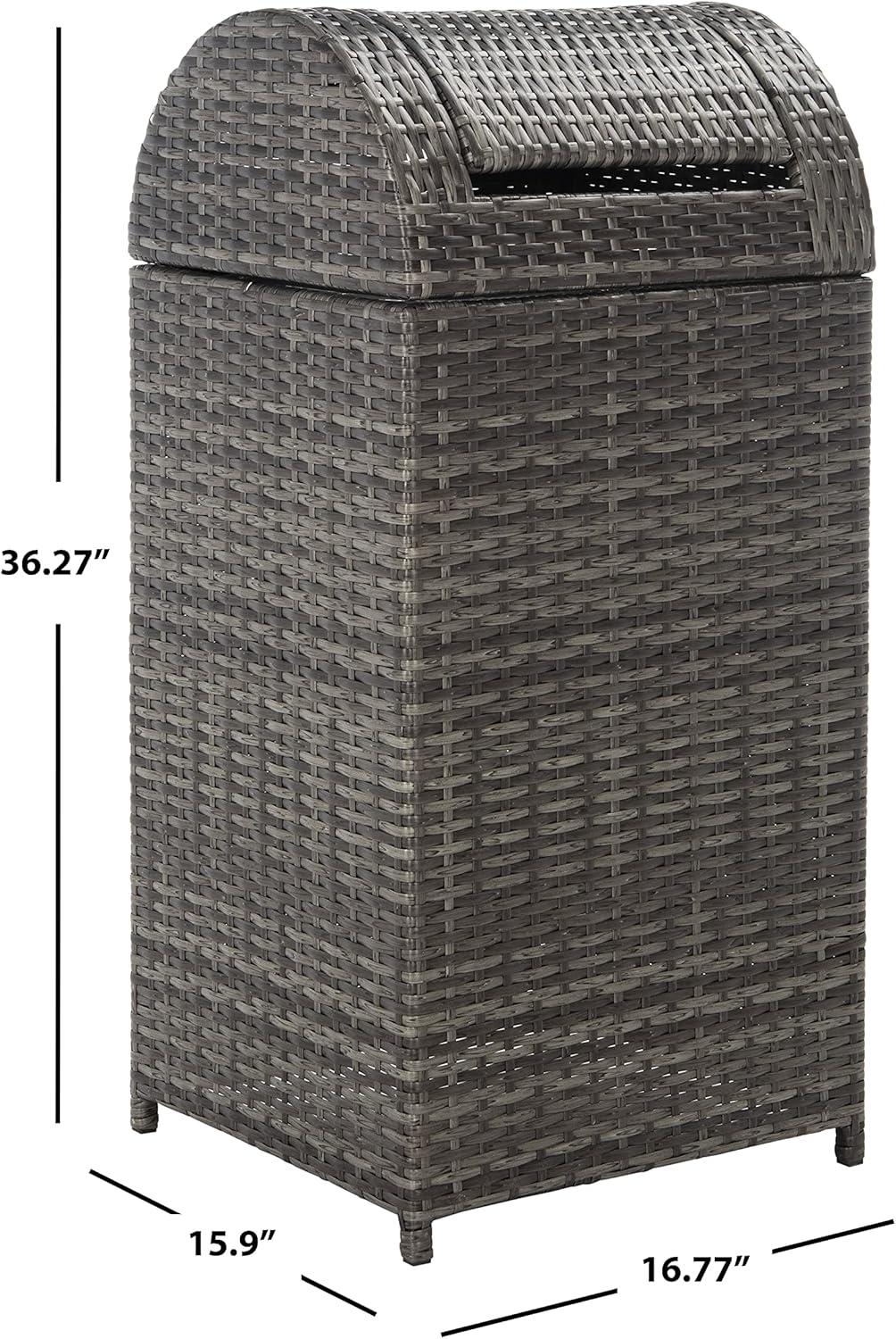 Serapis Outdoor Trash Can  - Safavieh