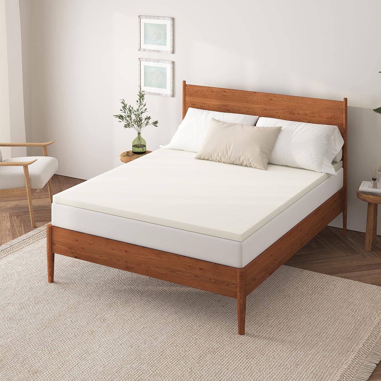 Nap Queen 4'' Ventilated Memory Foam Mattress Topper