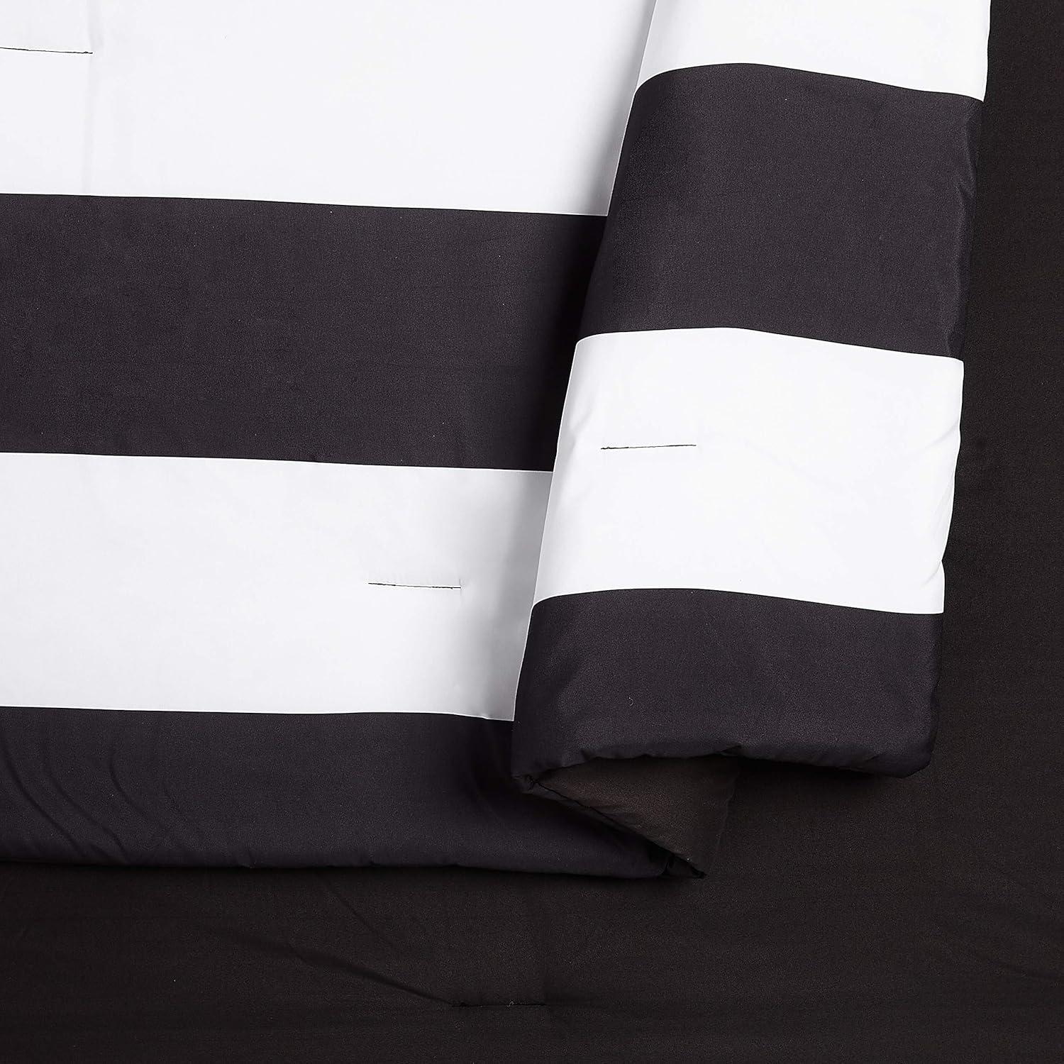 Lavelle Stripe Microfiber Comforter Set