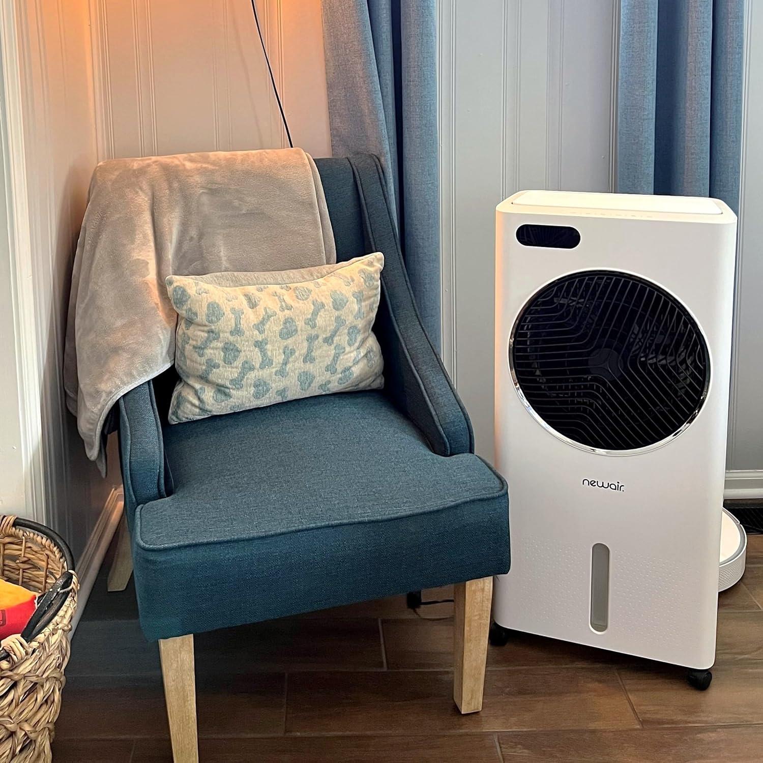 Newair Newair Evaporative Air Cooler and Portable Cooling Fan, 1600 CFM, Remote Control and Timer