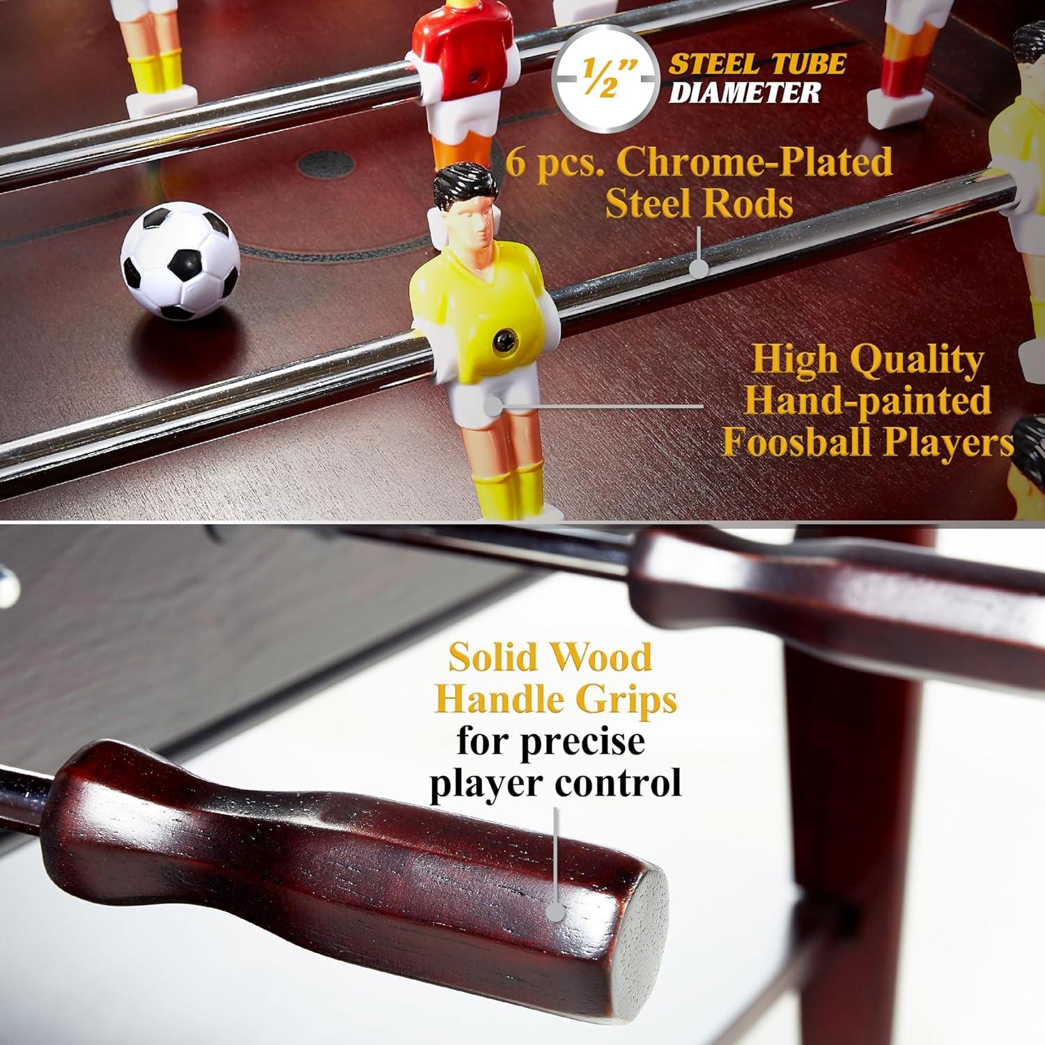 Barrington 42'' Foosball Durable Coffee Table with Tabletop Sports Soccer Balls