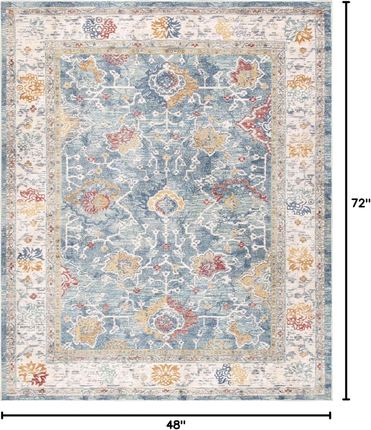 Pasargad Heritage Oriental Light Blue Area Rug