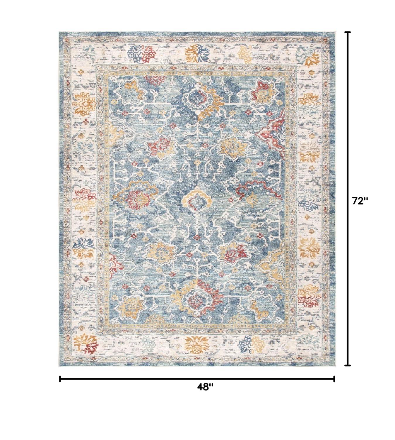Pasargad Heritage Oriental Light Blue Area Rug