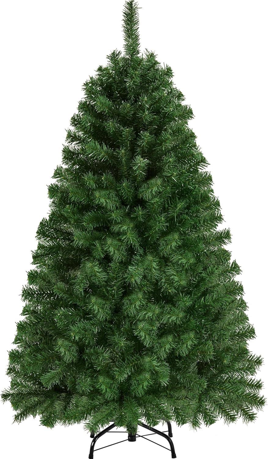 Yaheetech 4.5Ft/6Ft/7.5Ft/9Ft Hinged Spruce Artificial Christmas Tree Holiday Decoration with PVC Tips