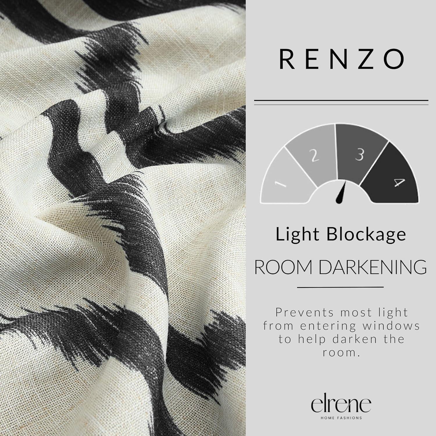 Clayburgh Geometric Room Darkening Grommet Single Curtain Panel