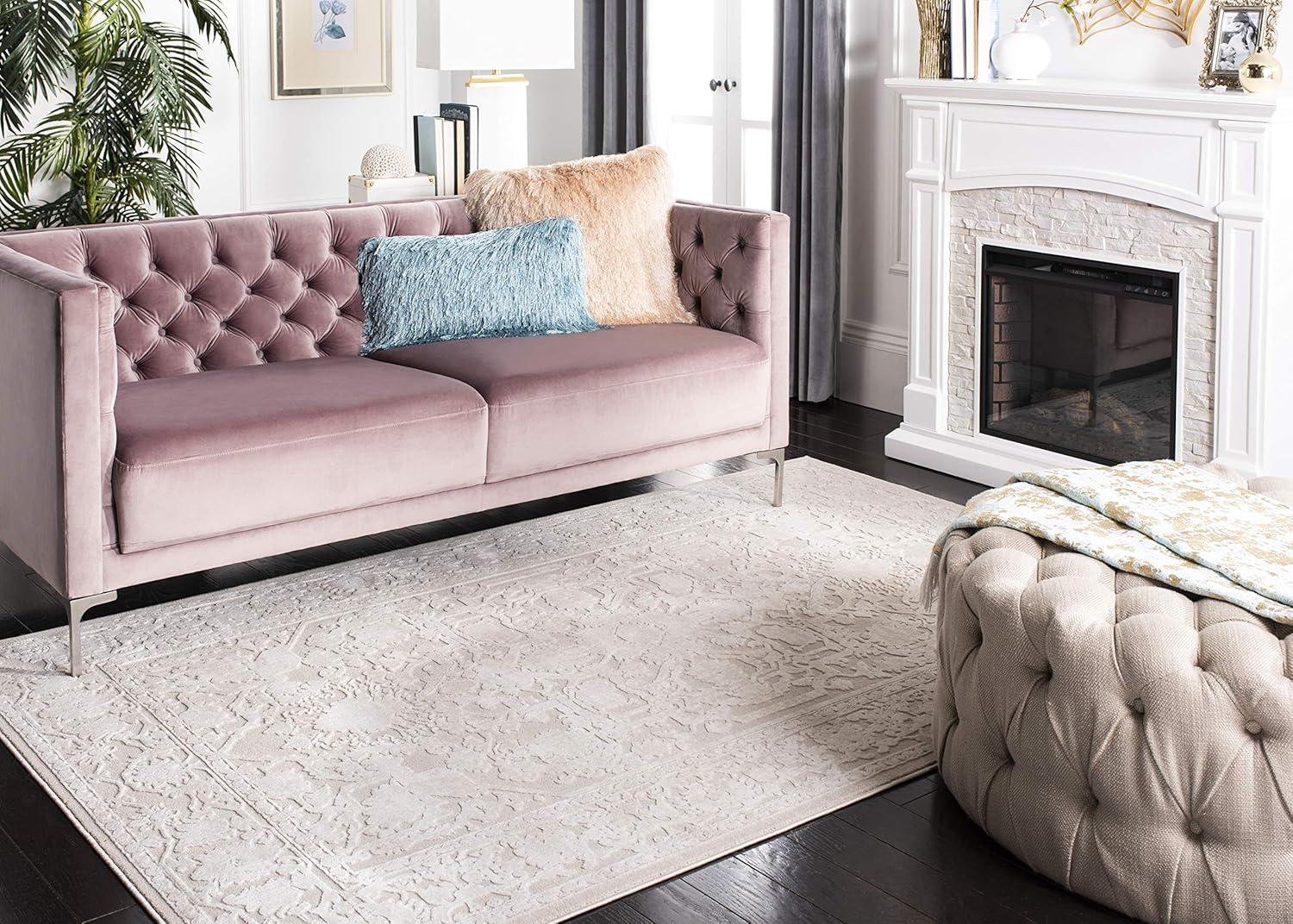 Reflection RFT665 Power Loomed Indoor Area Rug - 9'x12' - Creme/Ivory - Safavieh