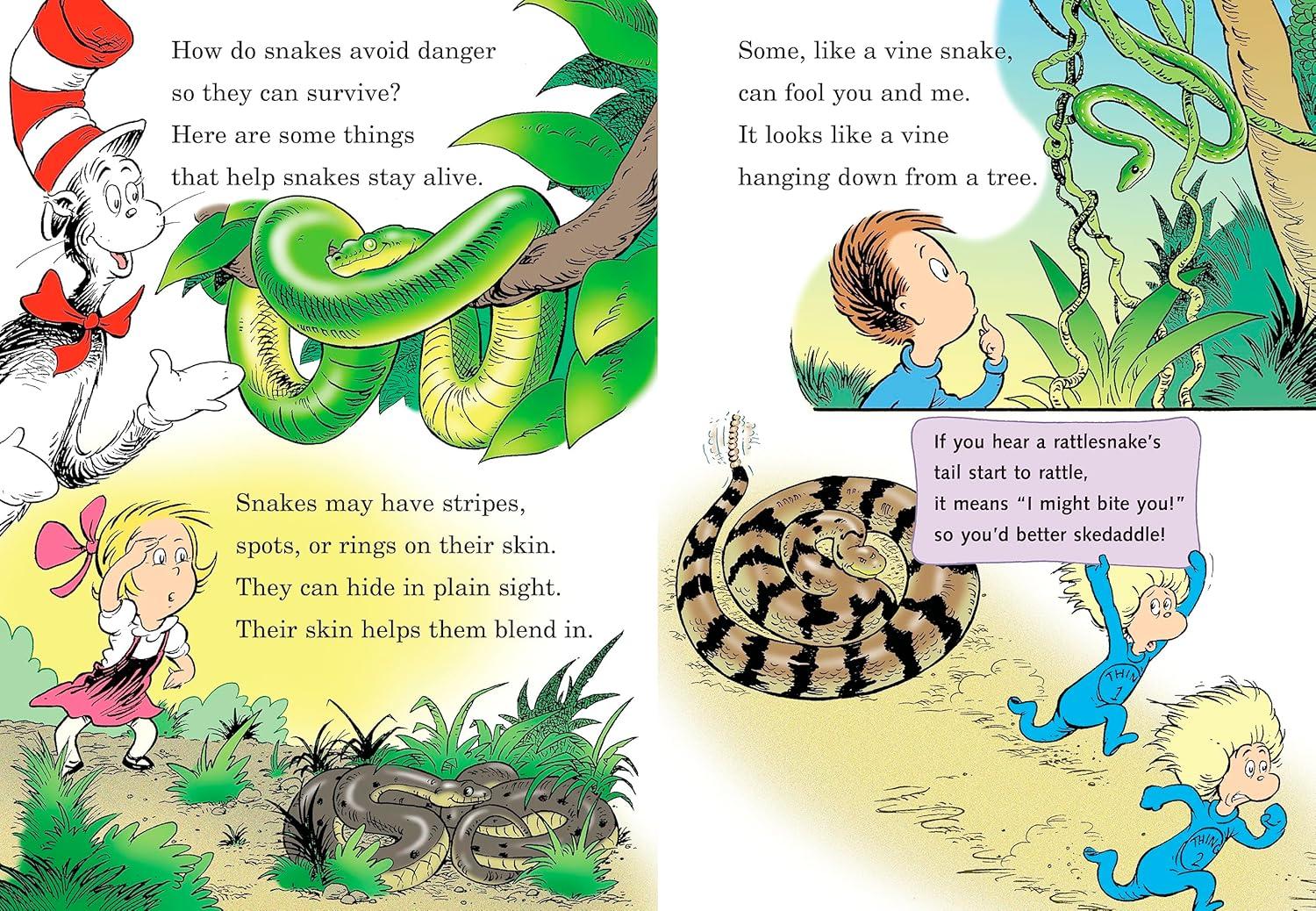 Miles and Miles of Reptiles: All about Reptiles - (Cat in the Hat's Learning Library) by  Tish Rabe (Hardcover)