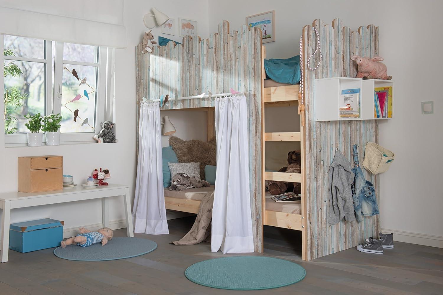 d-c-fix 96407 Beach Wood Self Adhesive Decor Film, 17" x 78", 4-Pack with Applicator