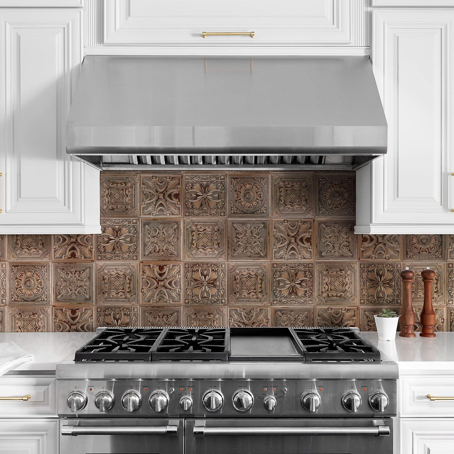Fitz 8" x 8" Ceramic Patterned Wall Tile
