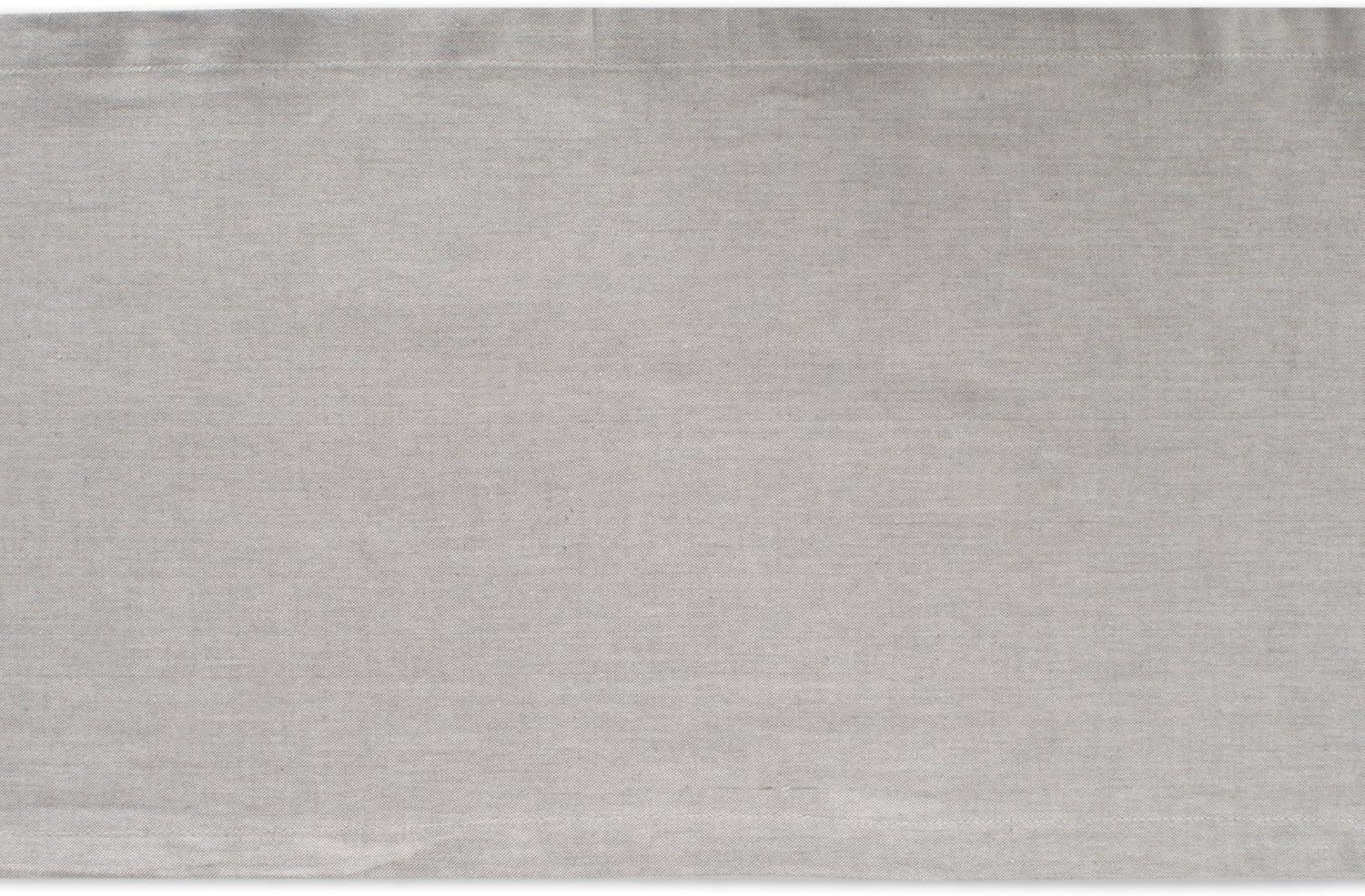 Gray Cotton Chambray Table Runner 14" x 72"