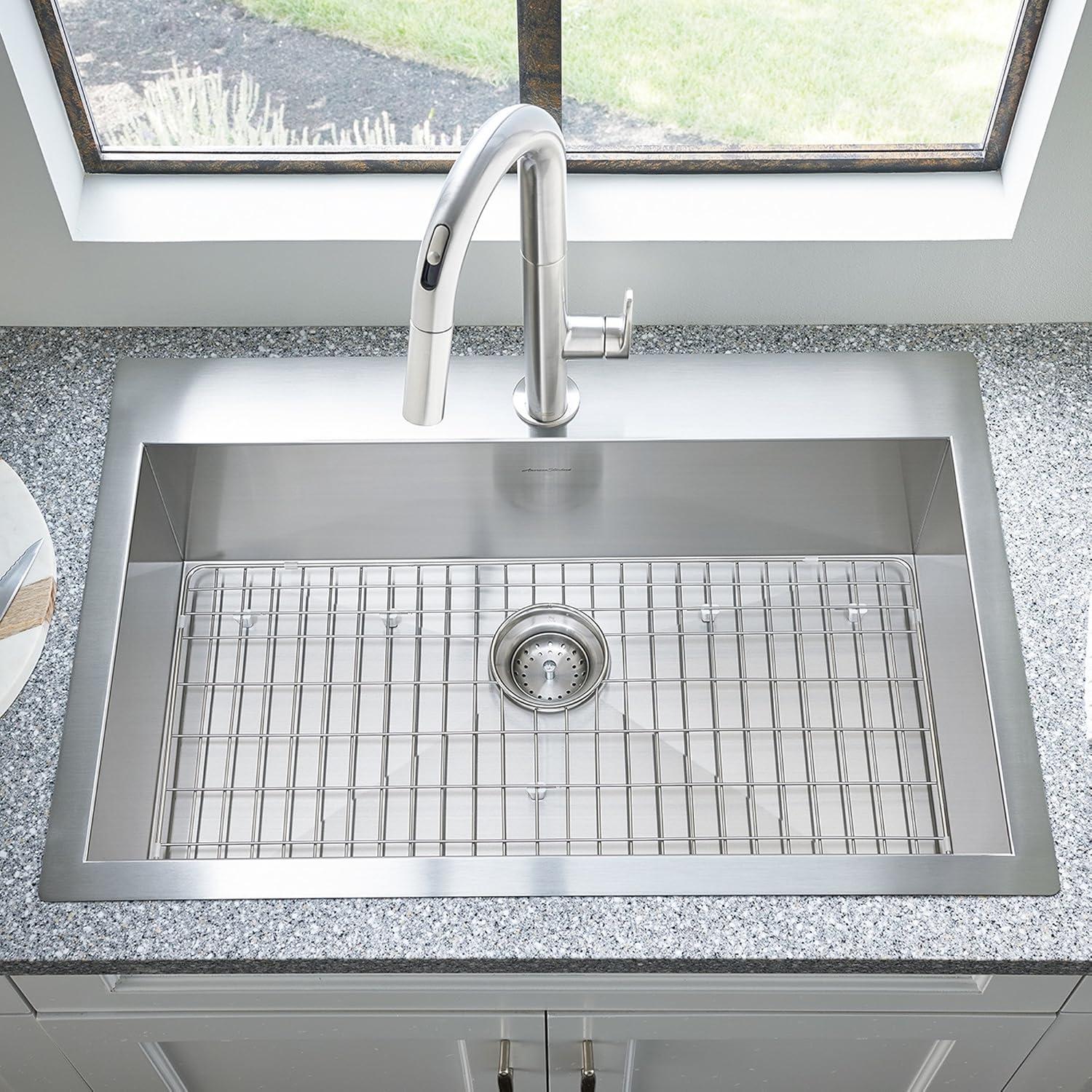 Edgewater 33'' L Drop-In Single Bowl Stainless Steel Kitchen Sink