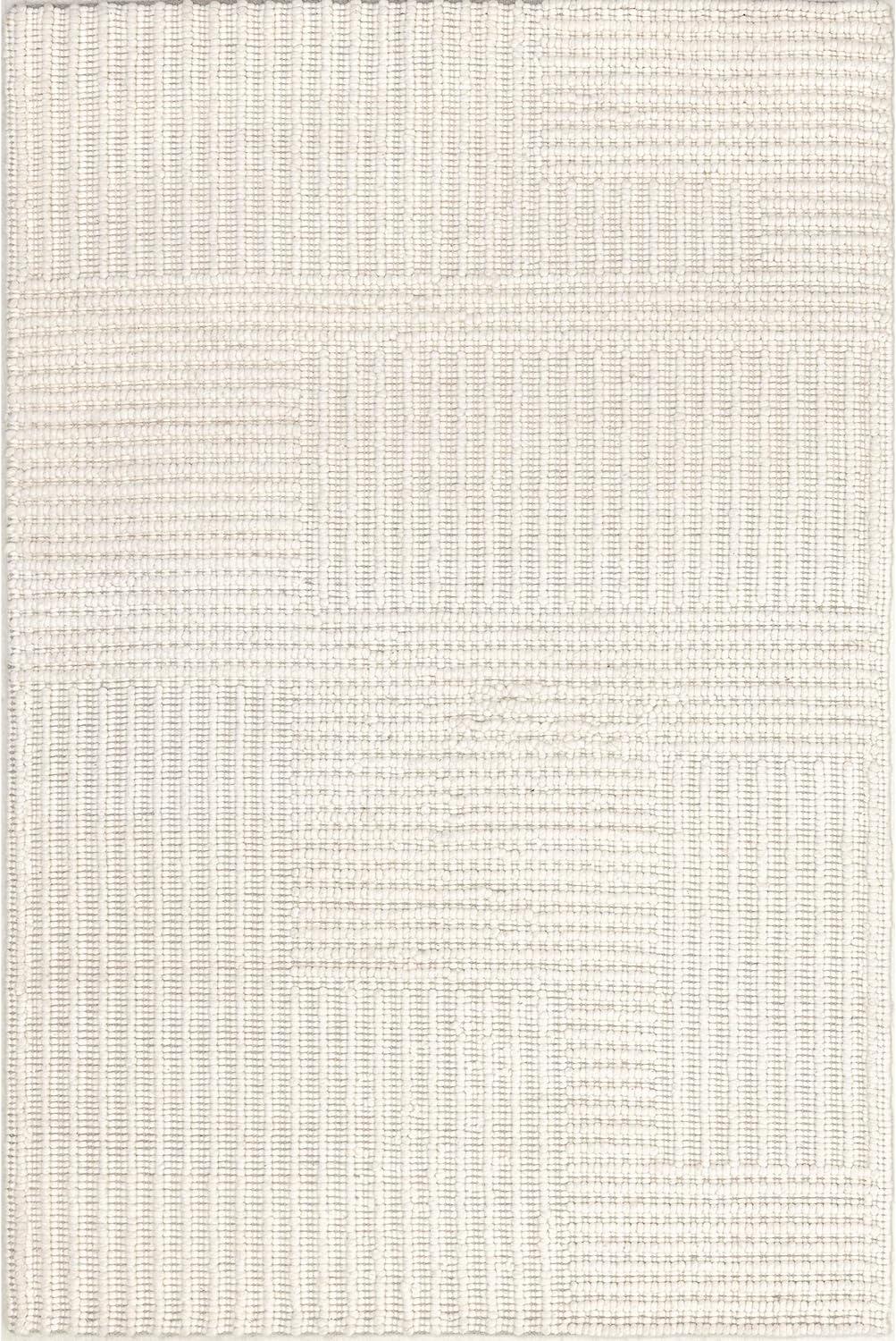 Nuloom Dorene Contemporary High-Low Striped Wool Area Rug