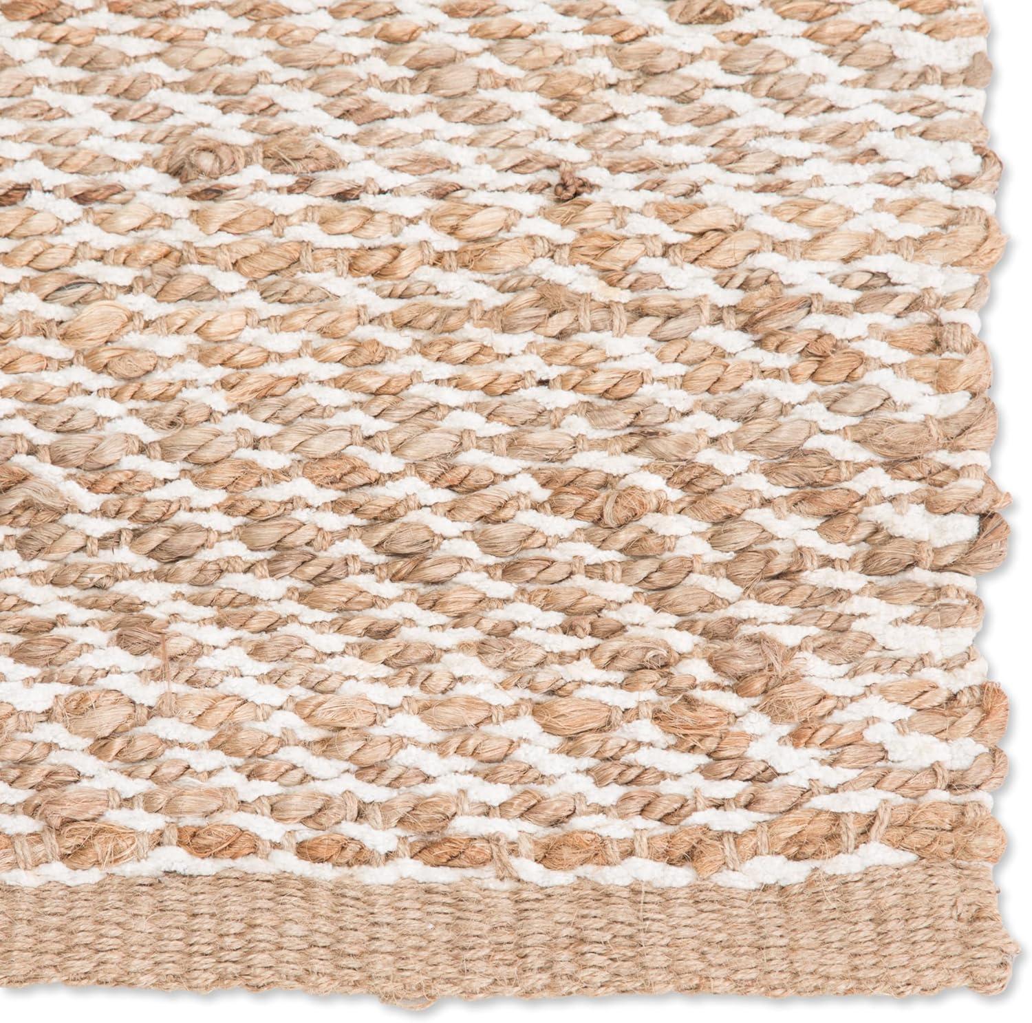 Jaipur Living Jute 2x4 Area Rug, Solid, Beige/White