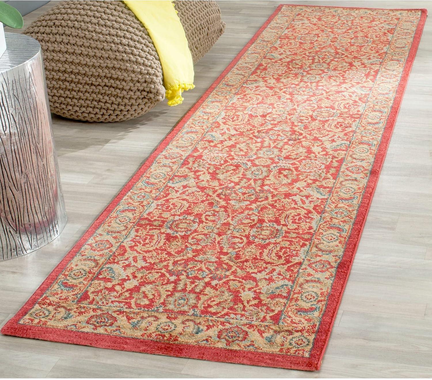 SAFAVIEH Mahal Gorgi Oriental Area Rug, Red/Natural, 9' x 12'