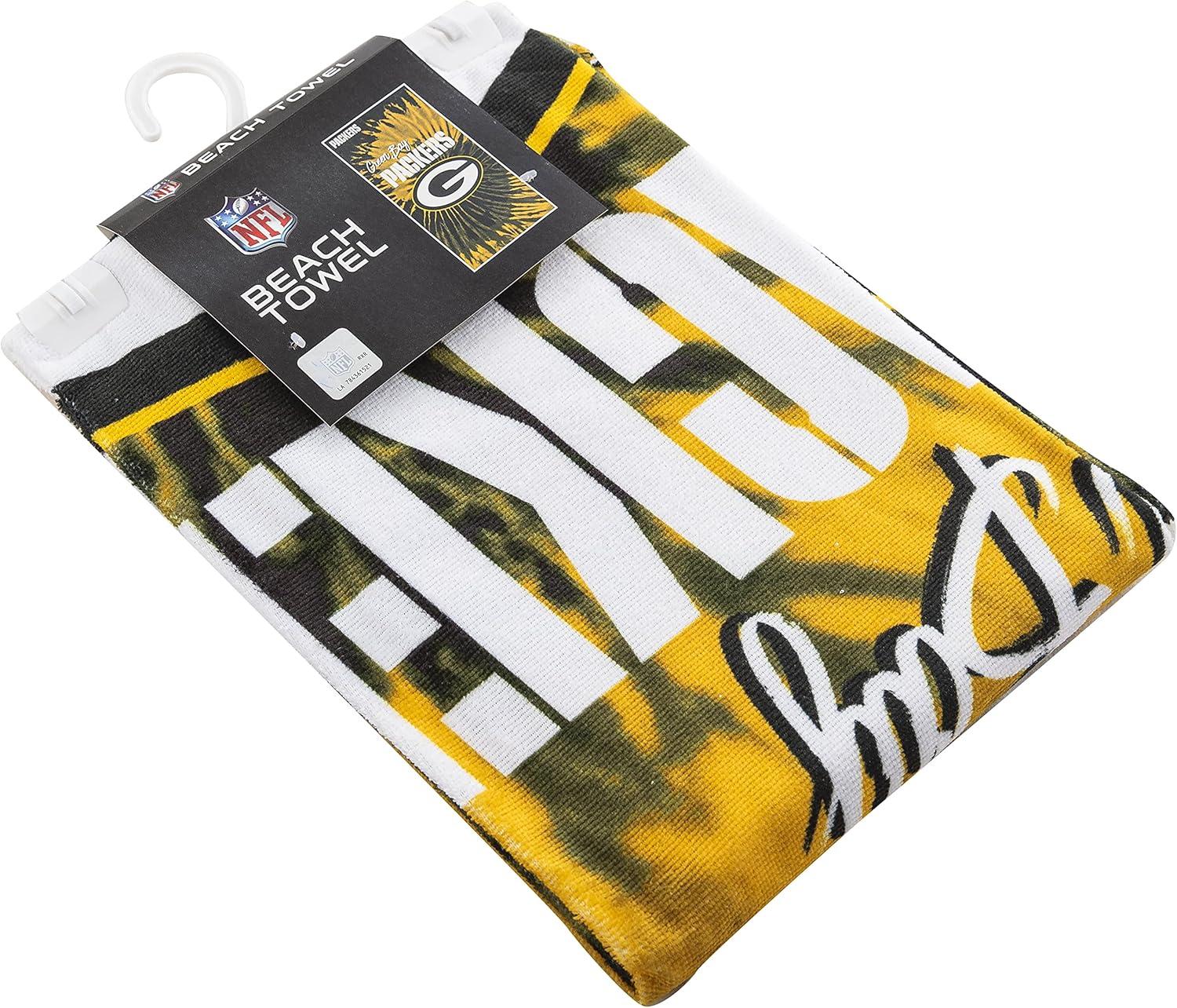 NFL Green Bay Packers Pyschedelic Beach Towel