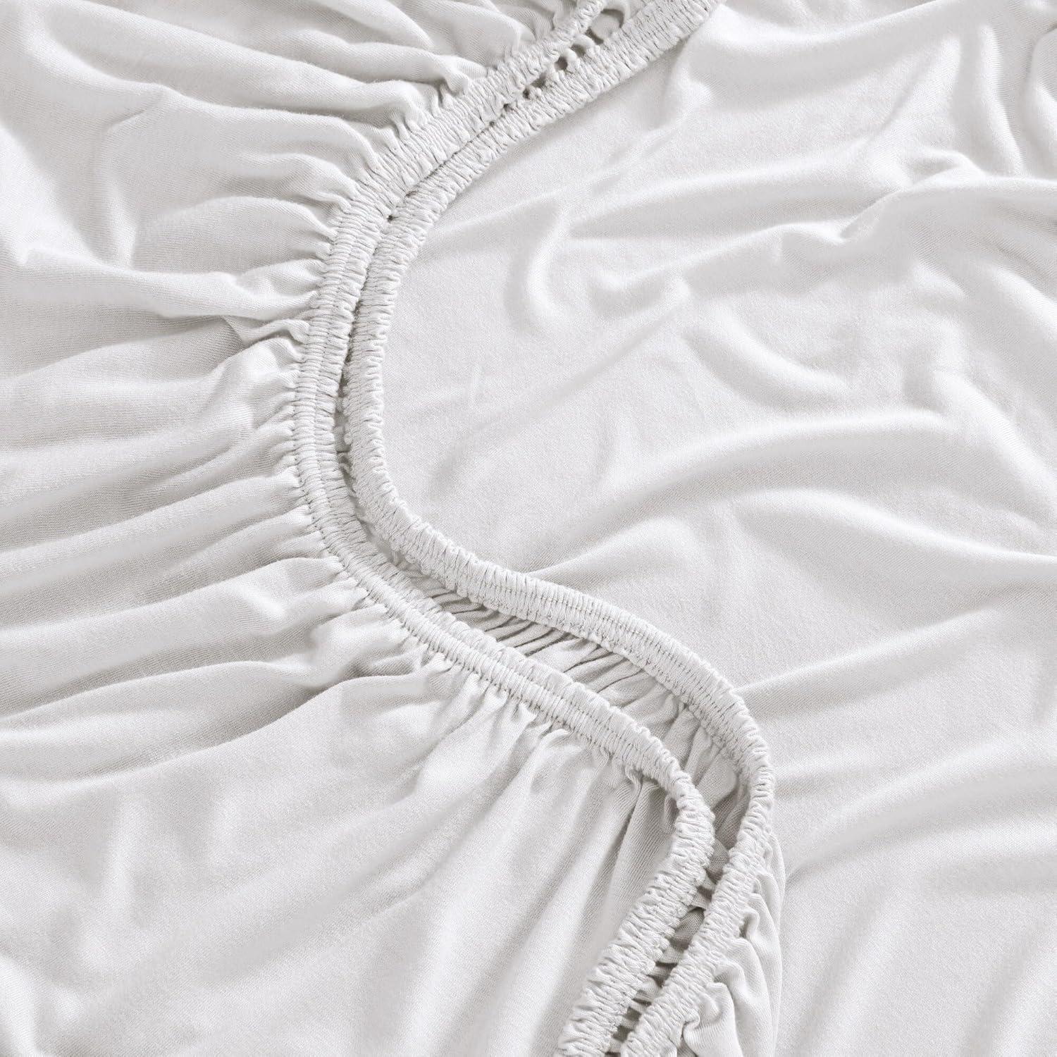 Bed Bath & Beyond Pure Beech Tencel Modal Jersey Knit Sheet Set White - Twin