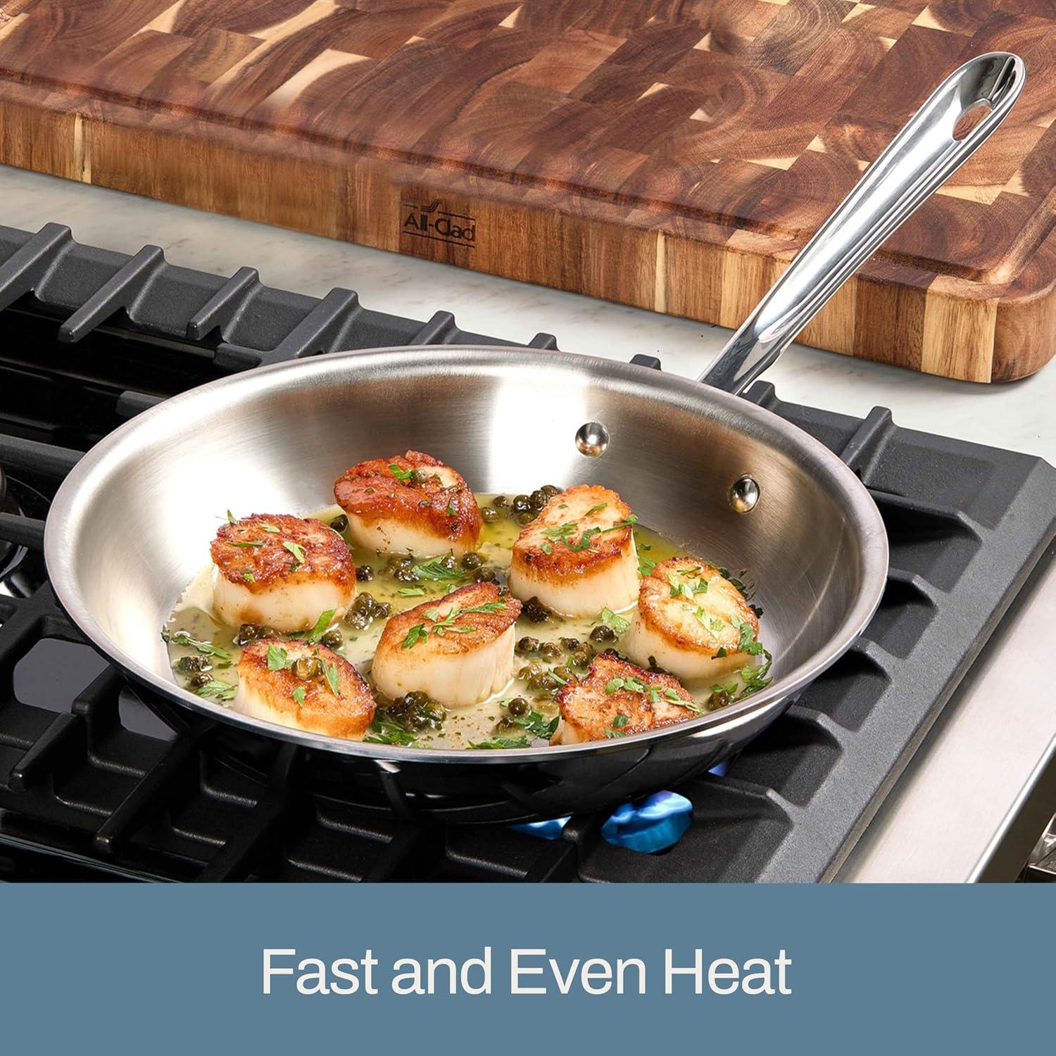 All-Clad ® d3 Stainless 10" Fry Pan with Lid