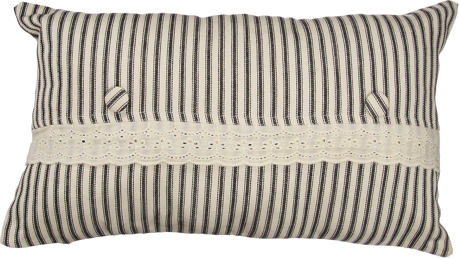 Striped Cotton Reversible Pillow Cover