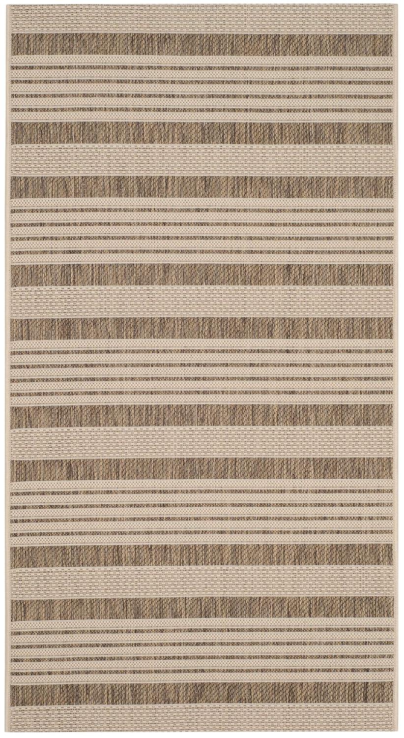 Courtyard CY6062 Power Loomed Indoor/Outdoor Accent Rug - Brown/Bone - 2'x3'7" - Safavieh.