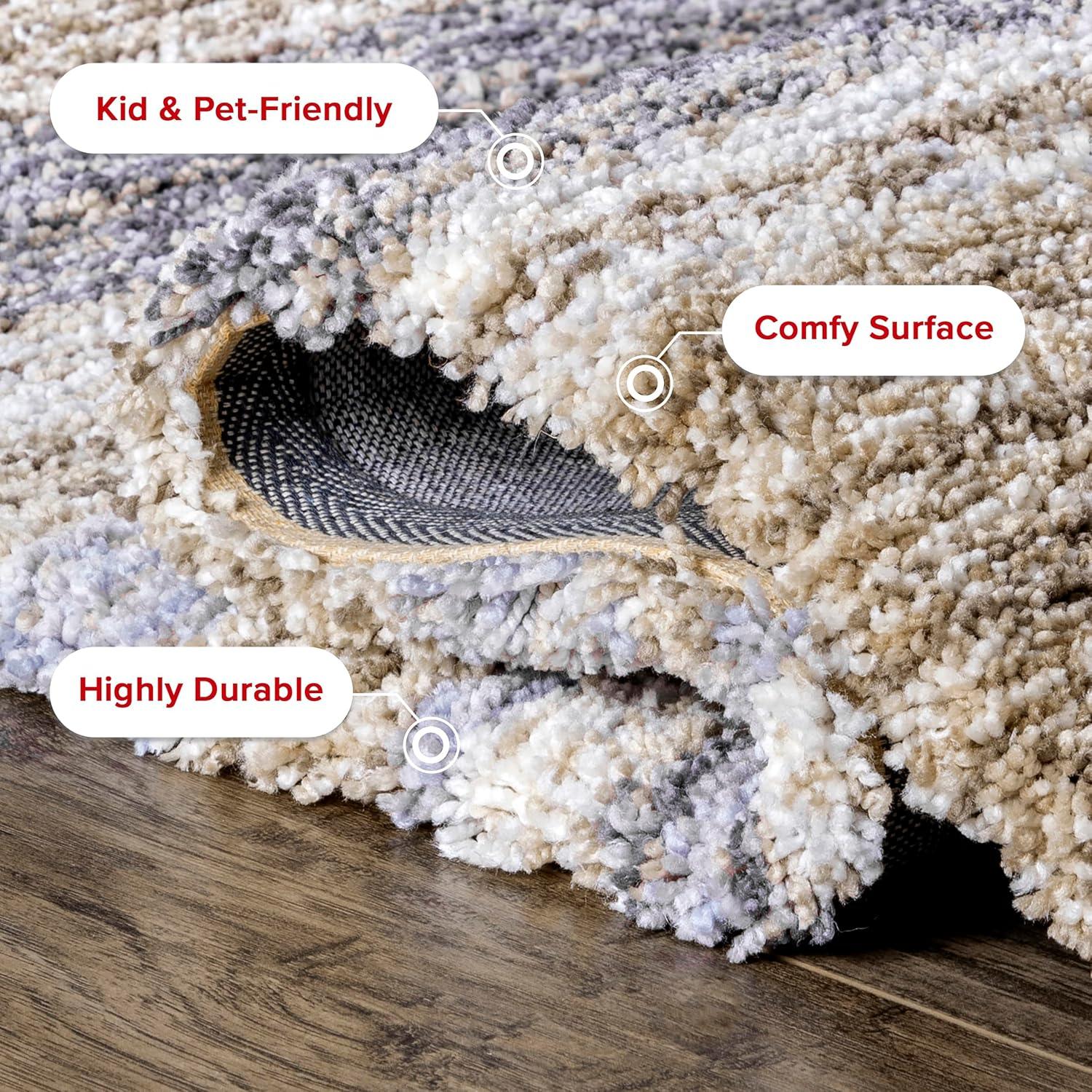 8'x10' Drey Ombre Shag Area Rug Denim - nuLOOM