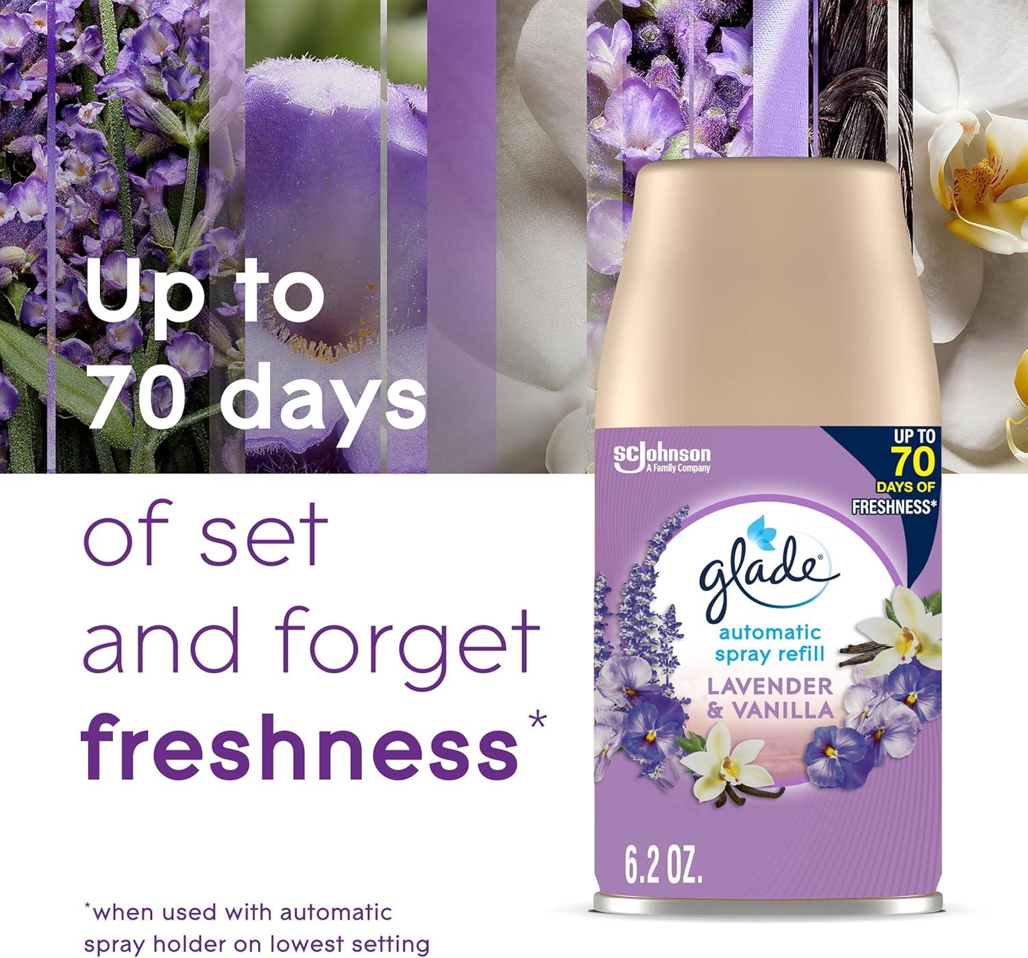 Glade Automatic Spray Air Freshener - Lavender & Vanilla - 6.2oz/2pk