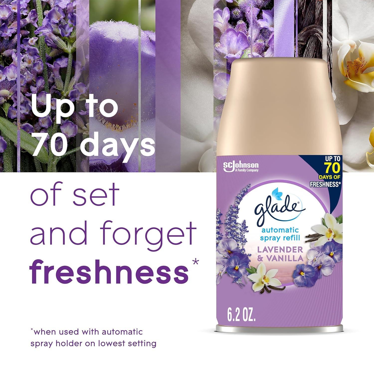 Glade Automatic Spray Air Freshener - Lavender & Vanilla - 6.2oz/2pk