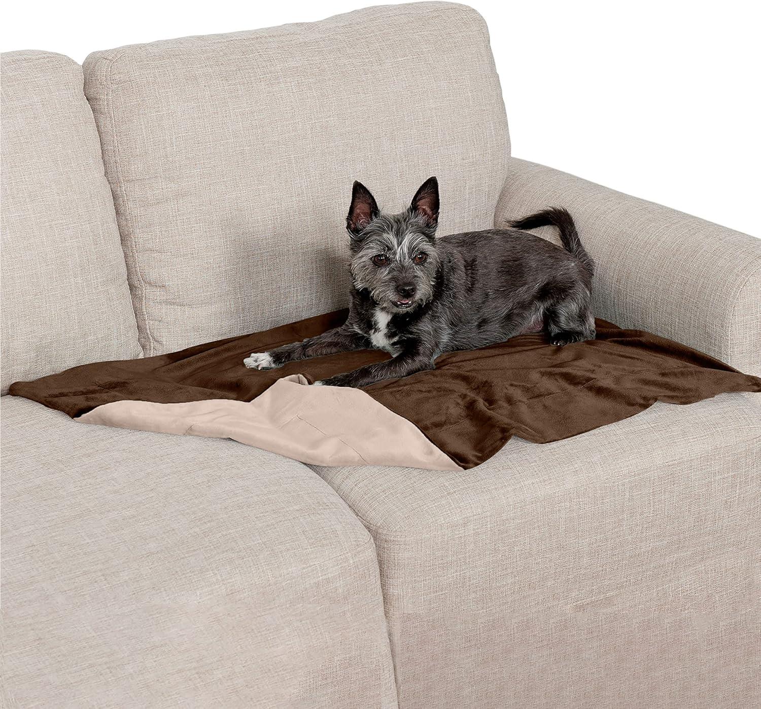 FurHaven Waterproof Faux Velvet Throw Blanket