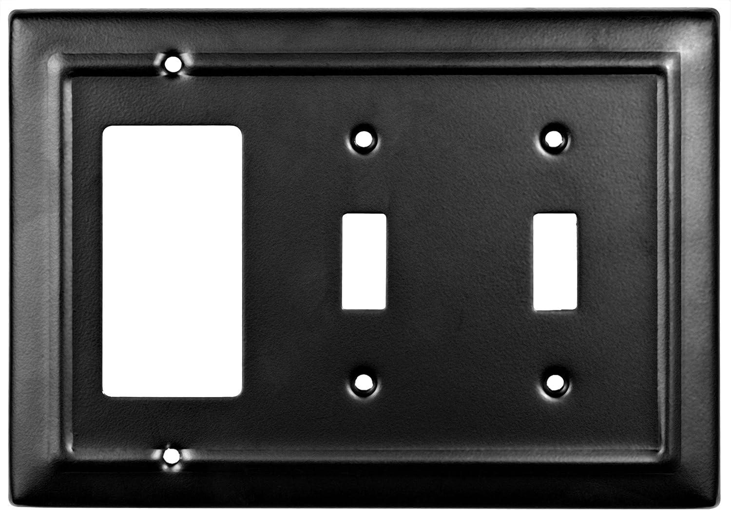 Architectural 3-Gang 2-Toggle/Rocker Combination Standard Wall Plate