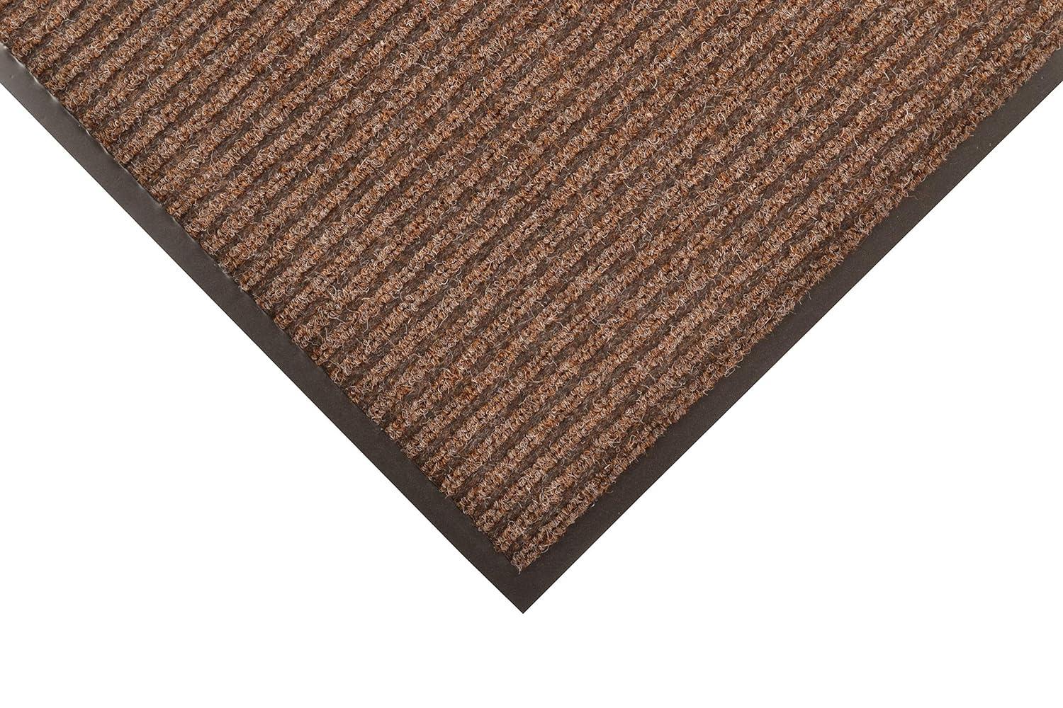 Heritage Rib 3'x10' Brown Polypropylene Entrance Mat