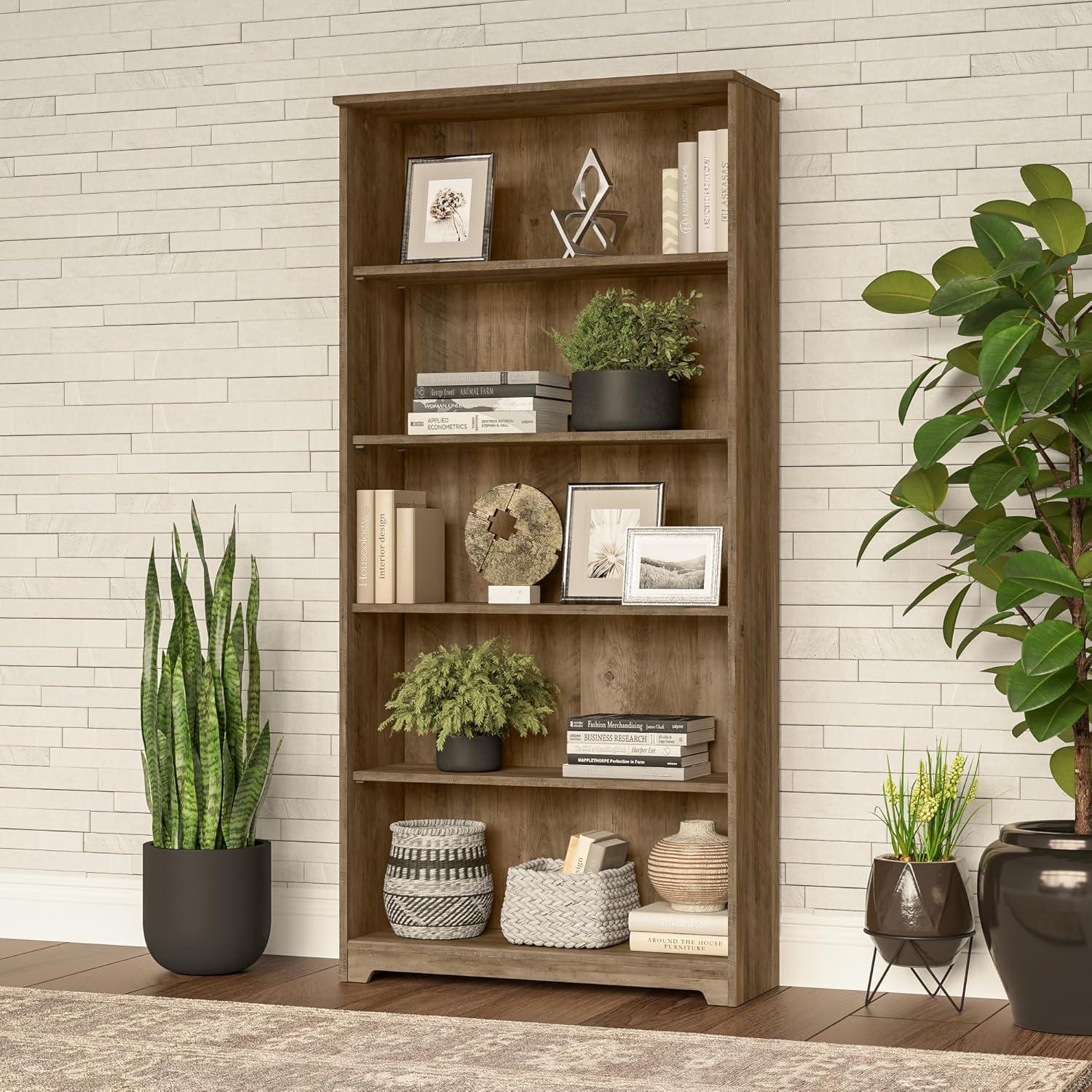 Shelonda 5 Shelf 66" Standard Bookcase