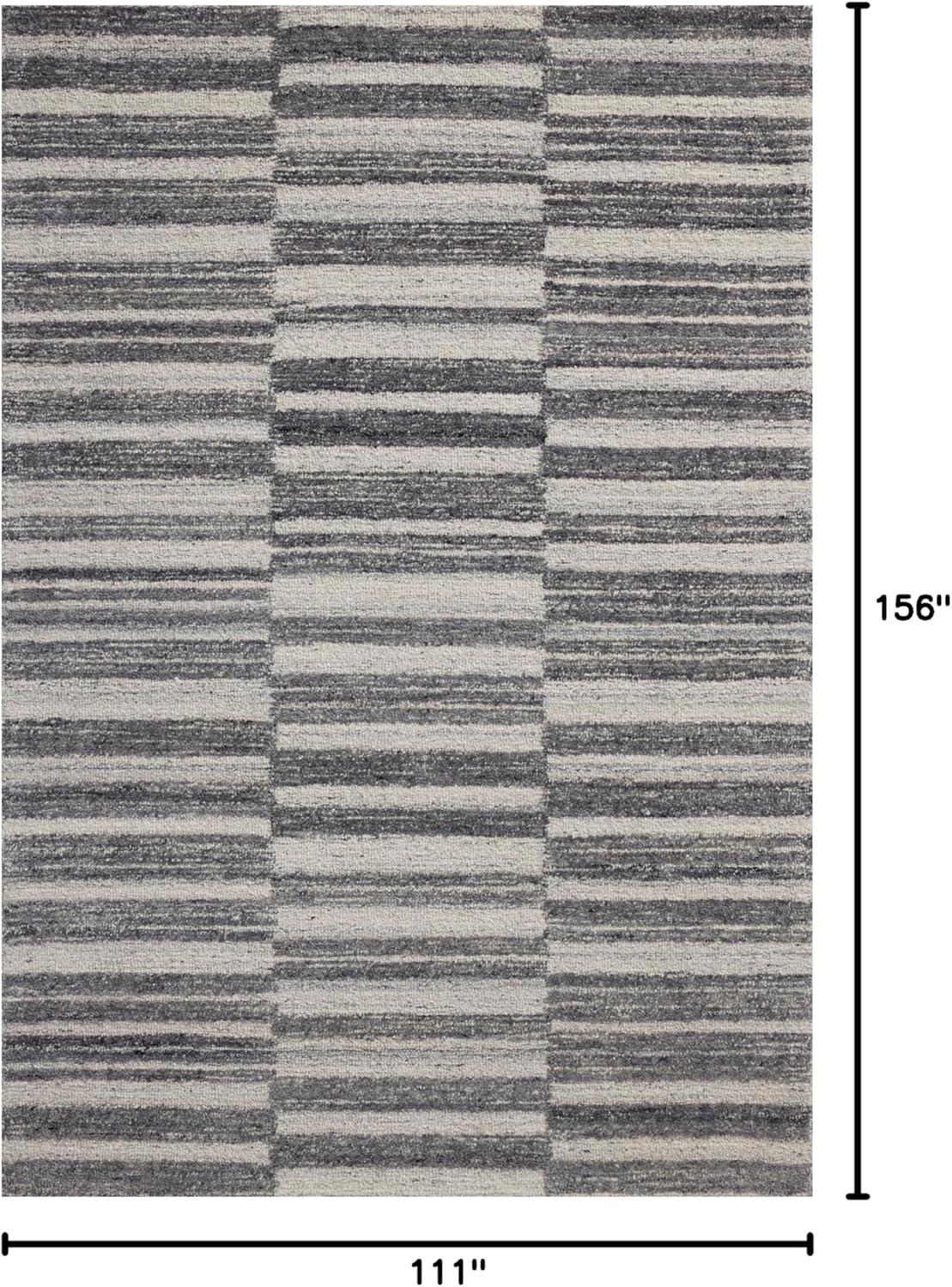 Rae Charcoal Mist Hand-Tufted Wool 9x13 Area Rug