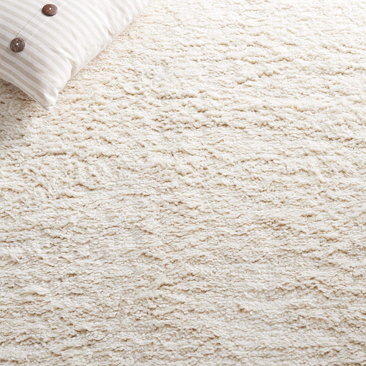 SAFAVIEH Casablanca Collection Accent Rug - 3' x 5', Ivory, Handmade Stripe Wool 0.8-inch Thick, Ideal for High Traffic Areas in Entryway, Living Room, Bedroom (CSB792A)