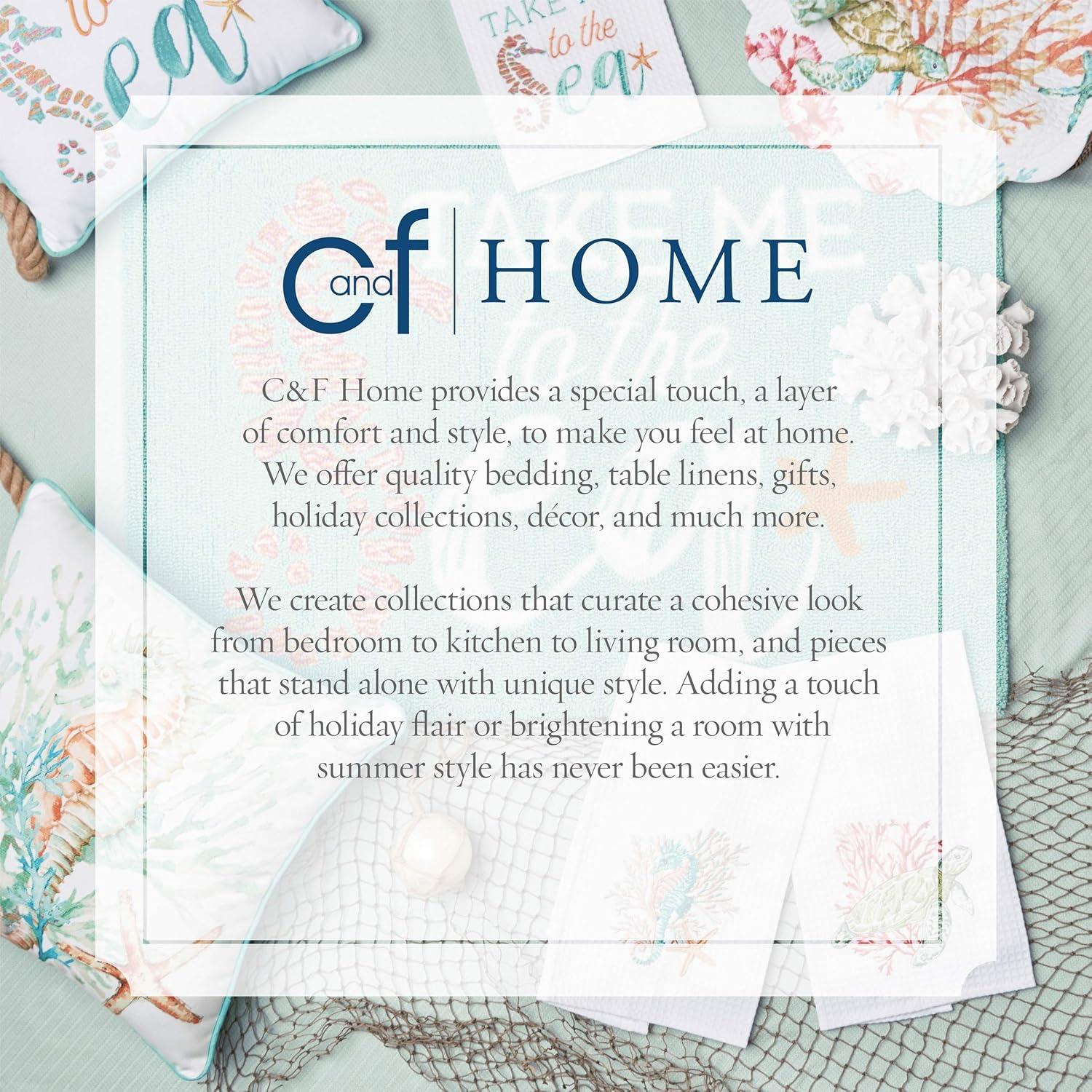 C&F Home Isla Island Cotton Quilted Reversible Rectangular Placemat Set of 6