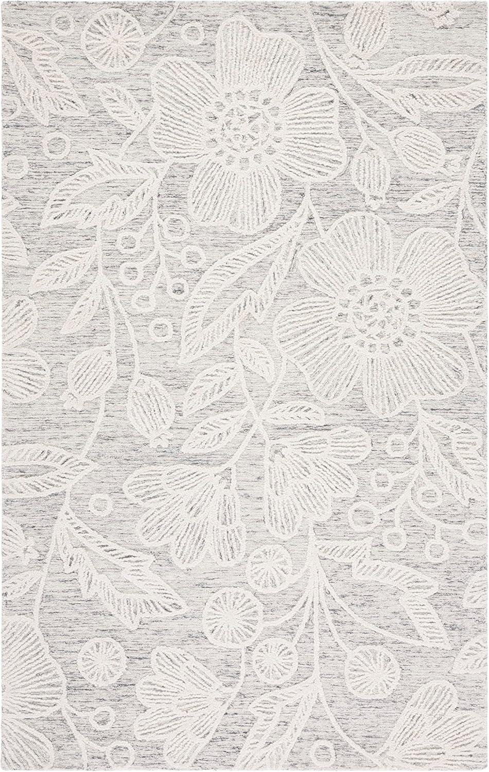 Jardin JAR727 Hand Tufted Area Rug - Grey/Ivory - 8'x10' - Safavieh.