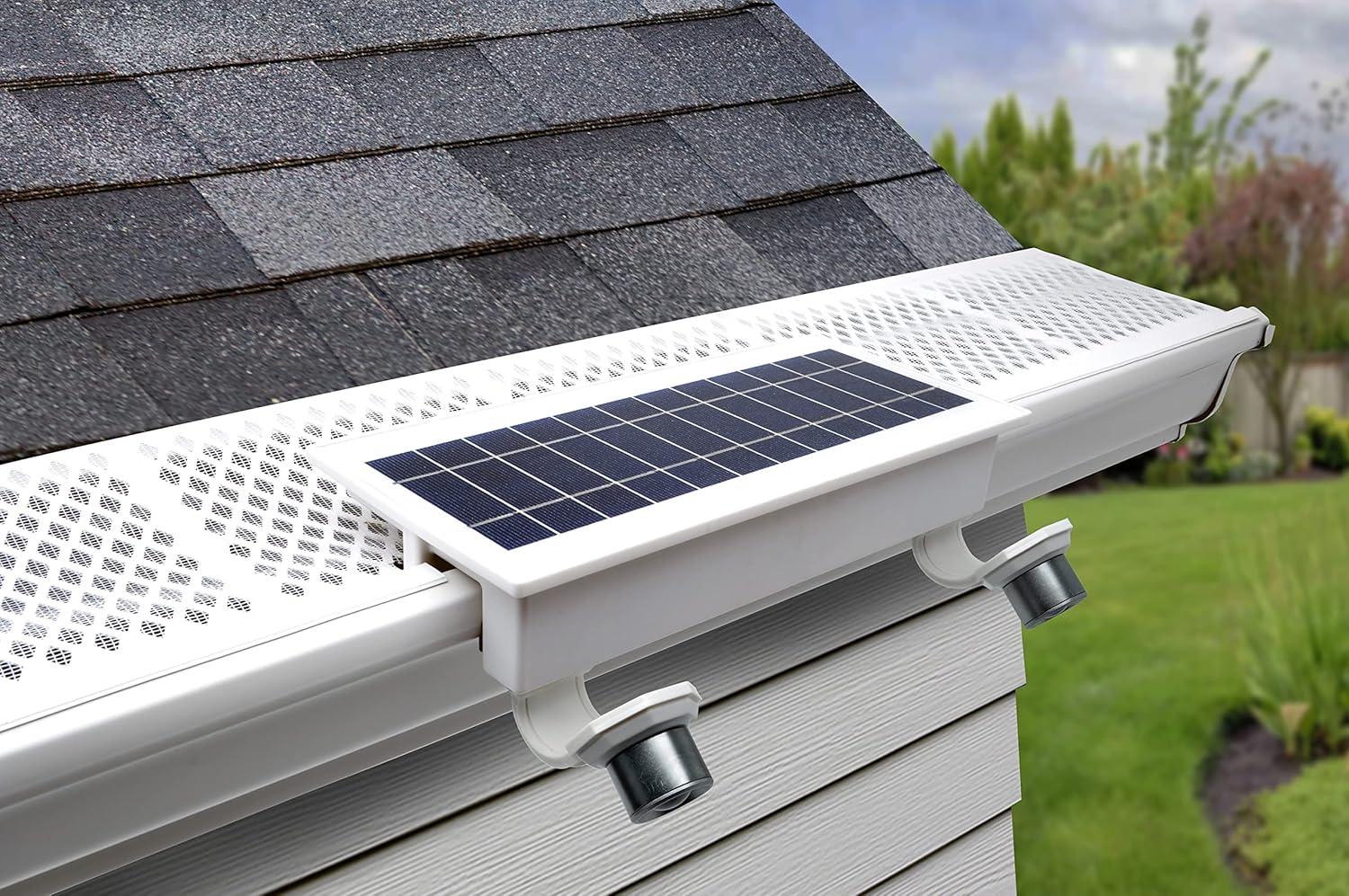 STKR Concepts 2 - Head LED Solar Powered Dusk to Dawn Outdoor Security Spotlight
