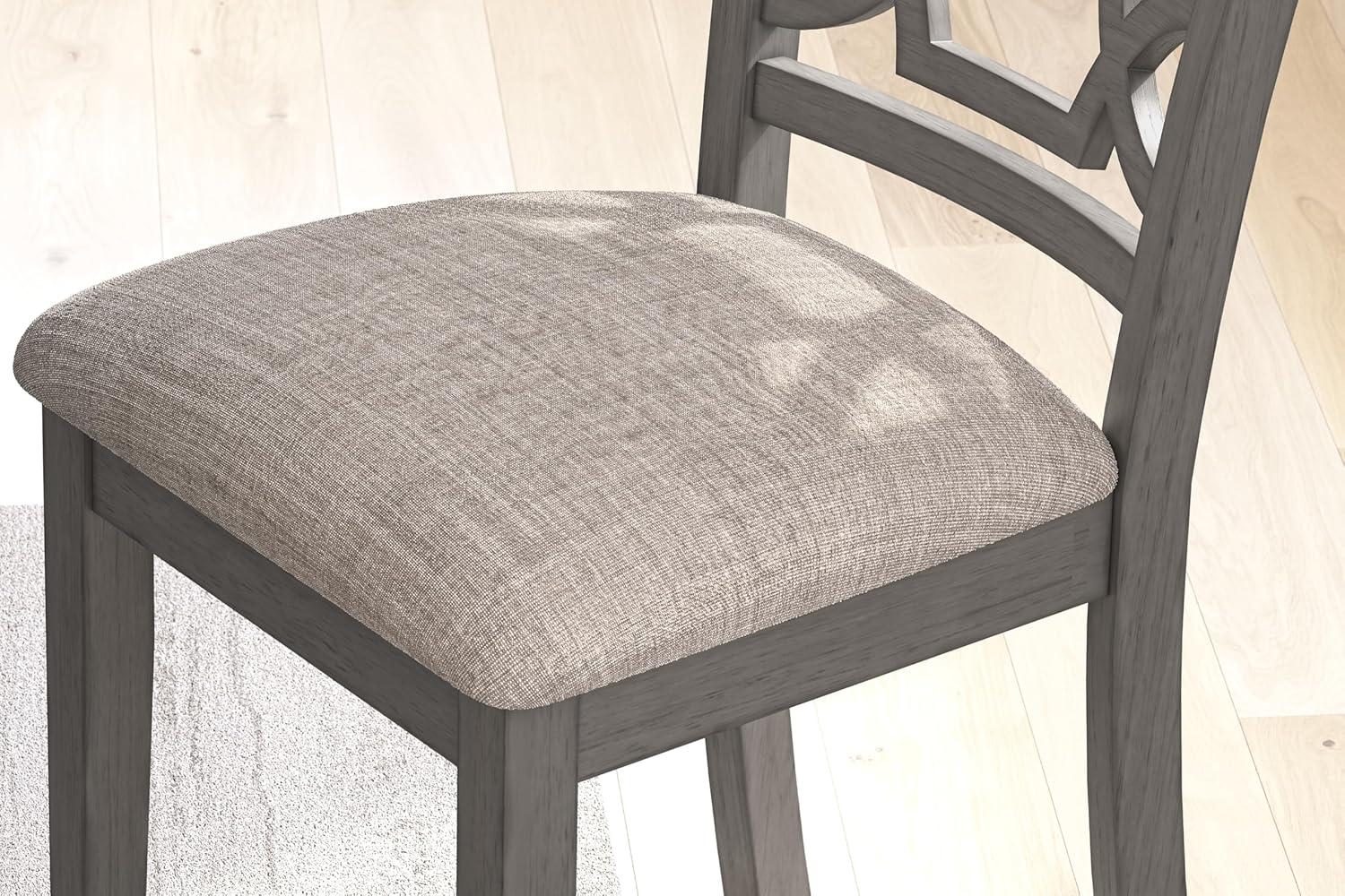 Ashley Furniture Wrenning Gray Counter Height Dining Table Set - Set of 5