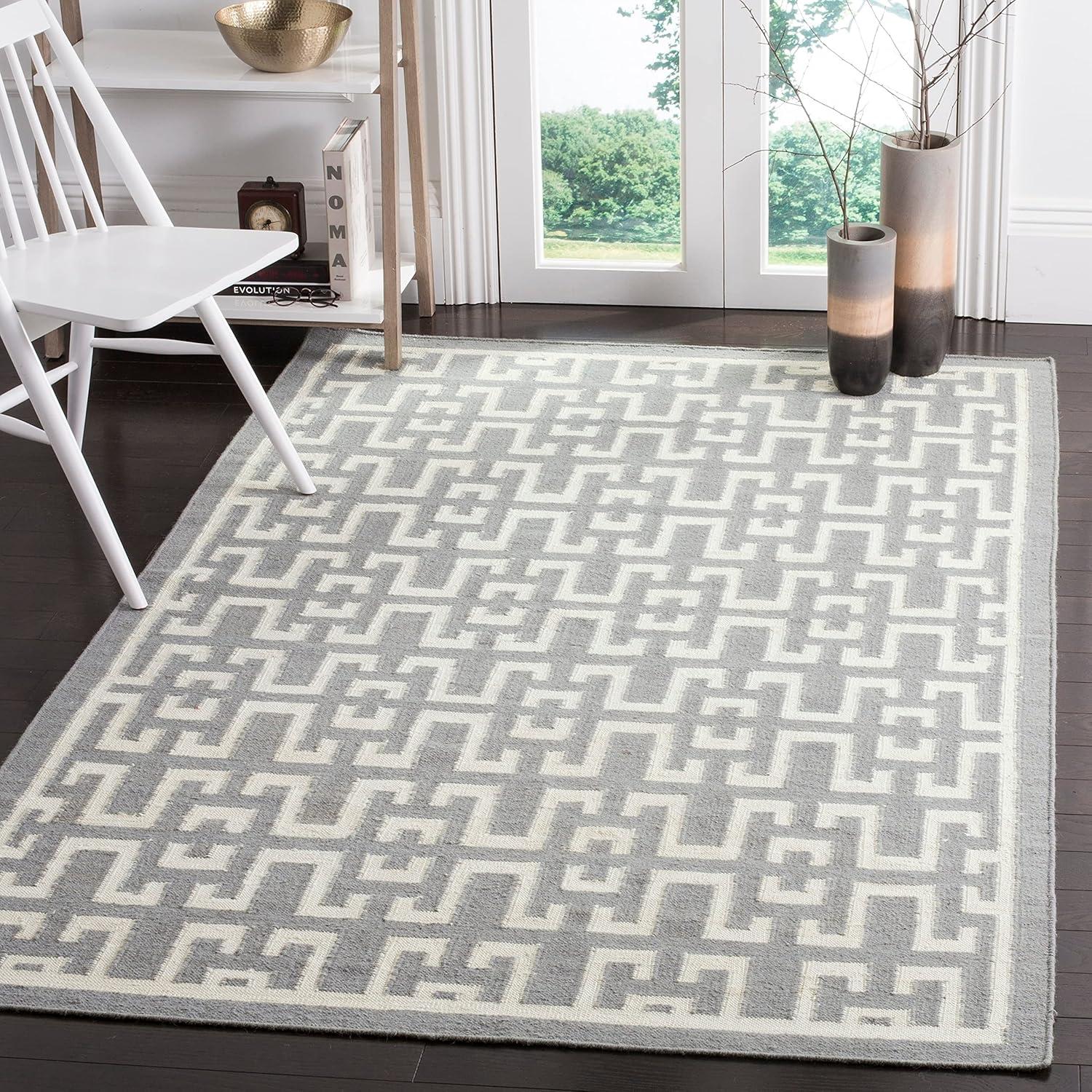 Dhurries DHU621 Hand Woven Area Rug  - Safavieh