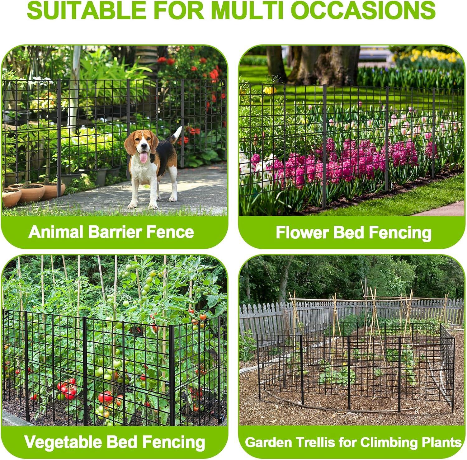 Decorative Metal Wire Garden Fence 16 Pack