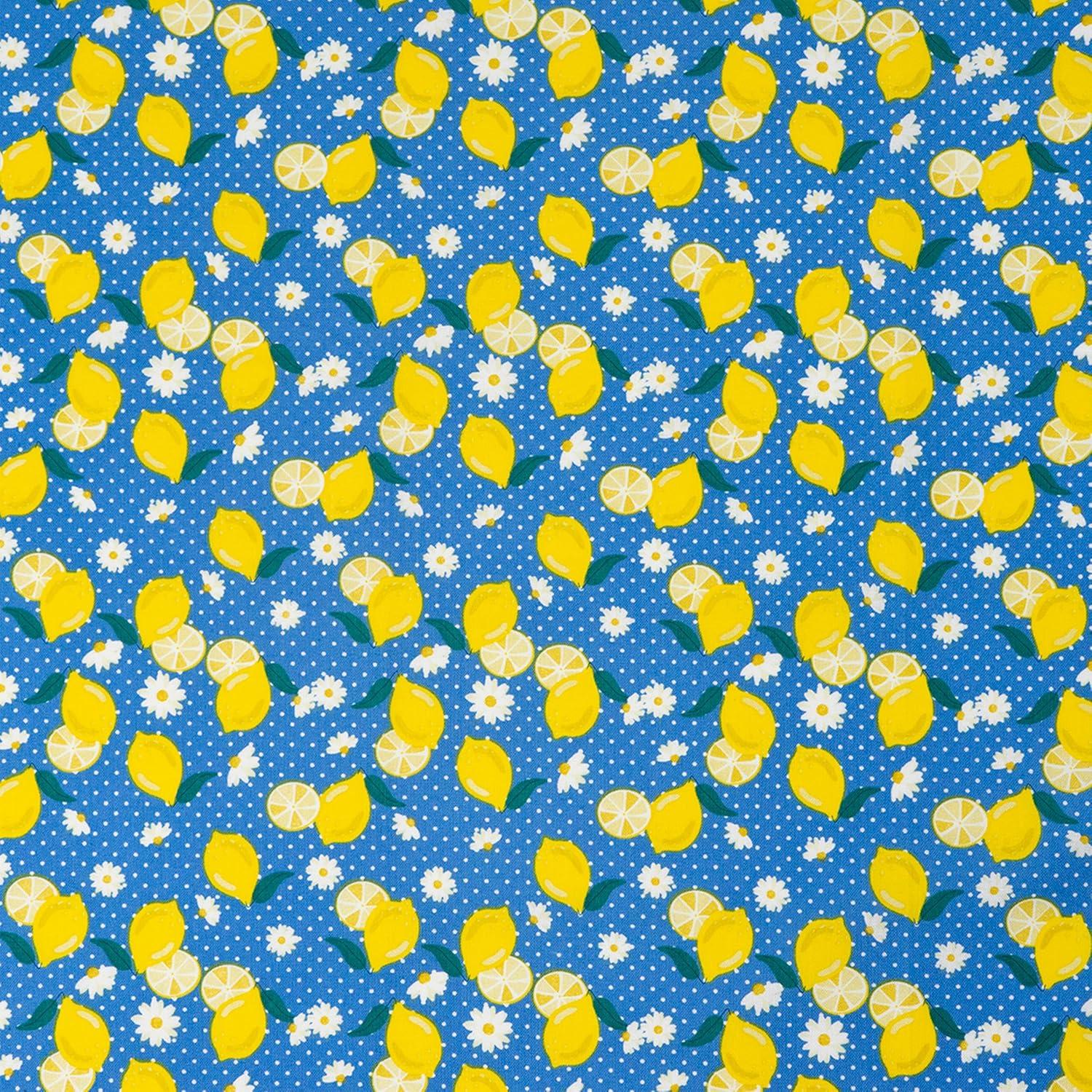 Singer, 100% Cotton, Lemon Floral 5Pc Bundle