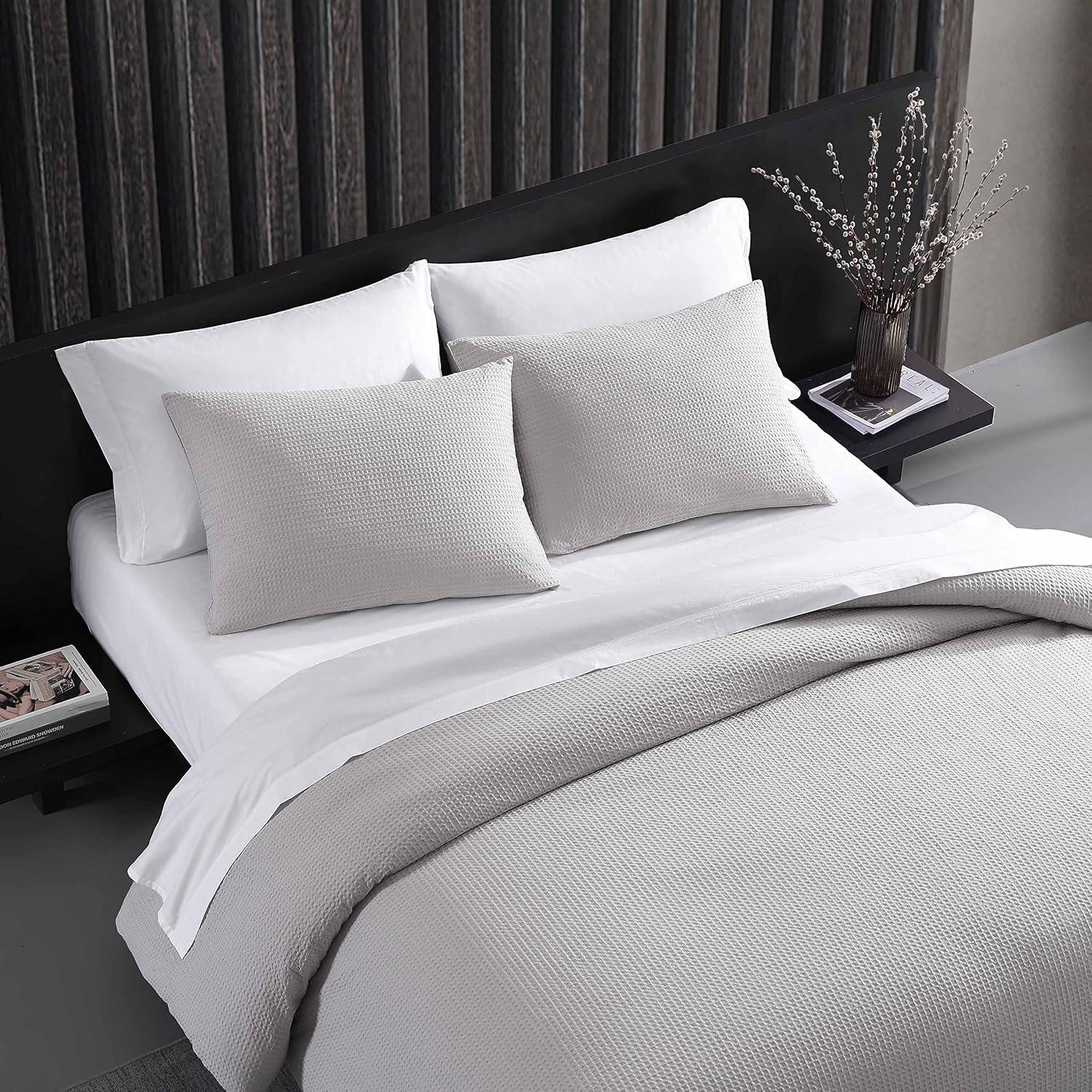Vera Wang Vera Wang Waffle Pique Solid Cotton Comforter Set