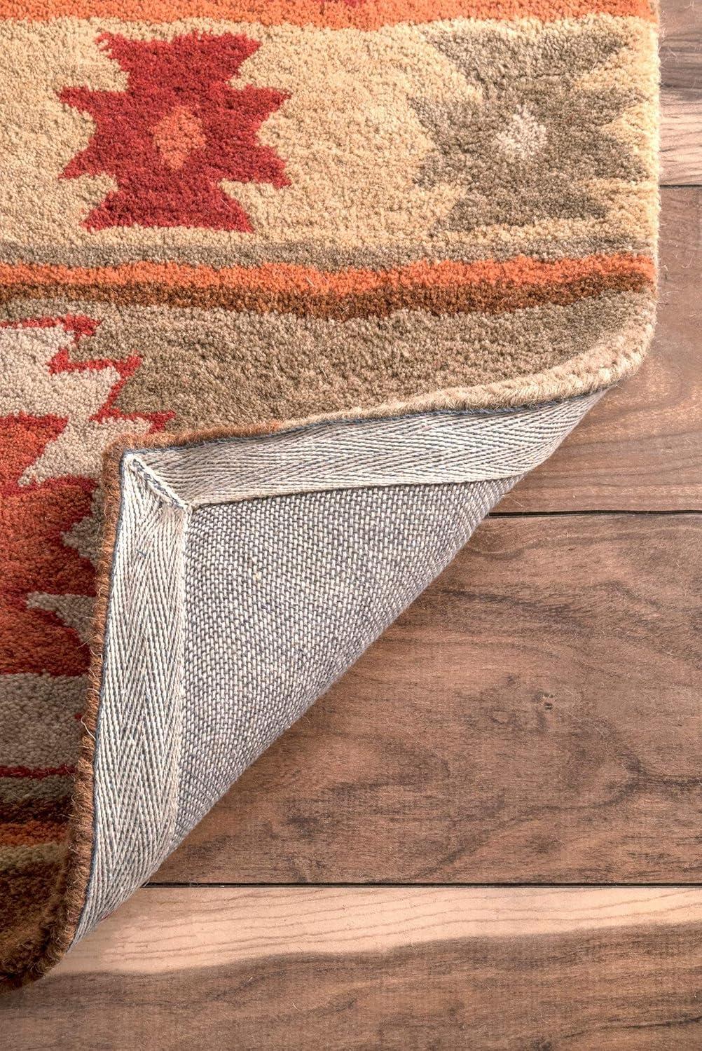 Shyla Abstract Sage Doormat 3 ft. x 5 ft. Area Rug